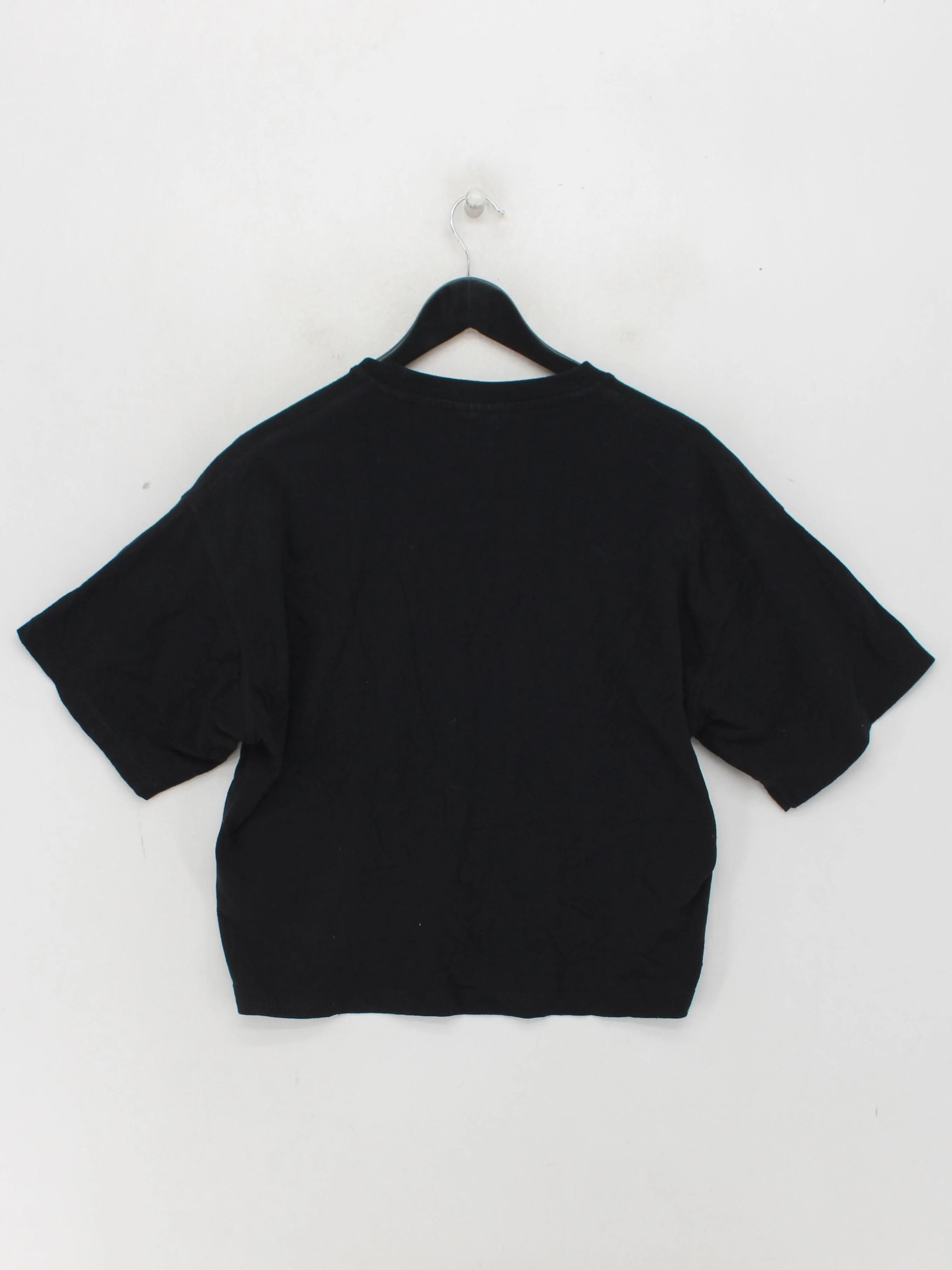 Topshop Women's T-Shirt S Black 100% Cotton Short Sleeve Round Neck Basic - Image 2