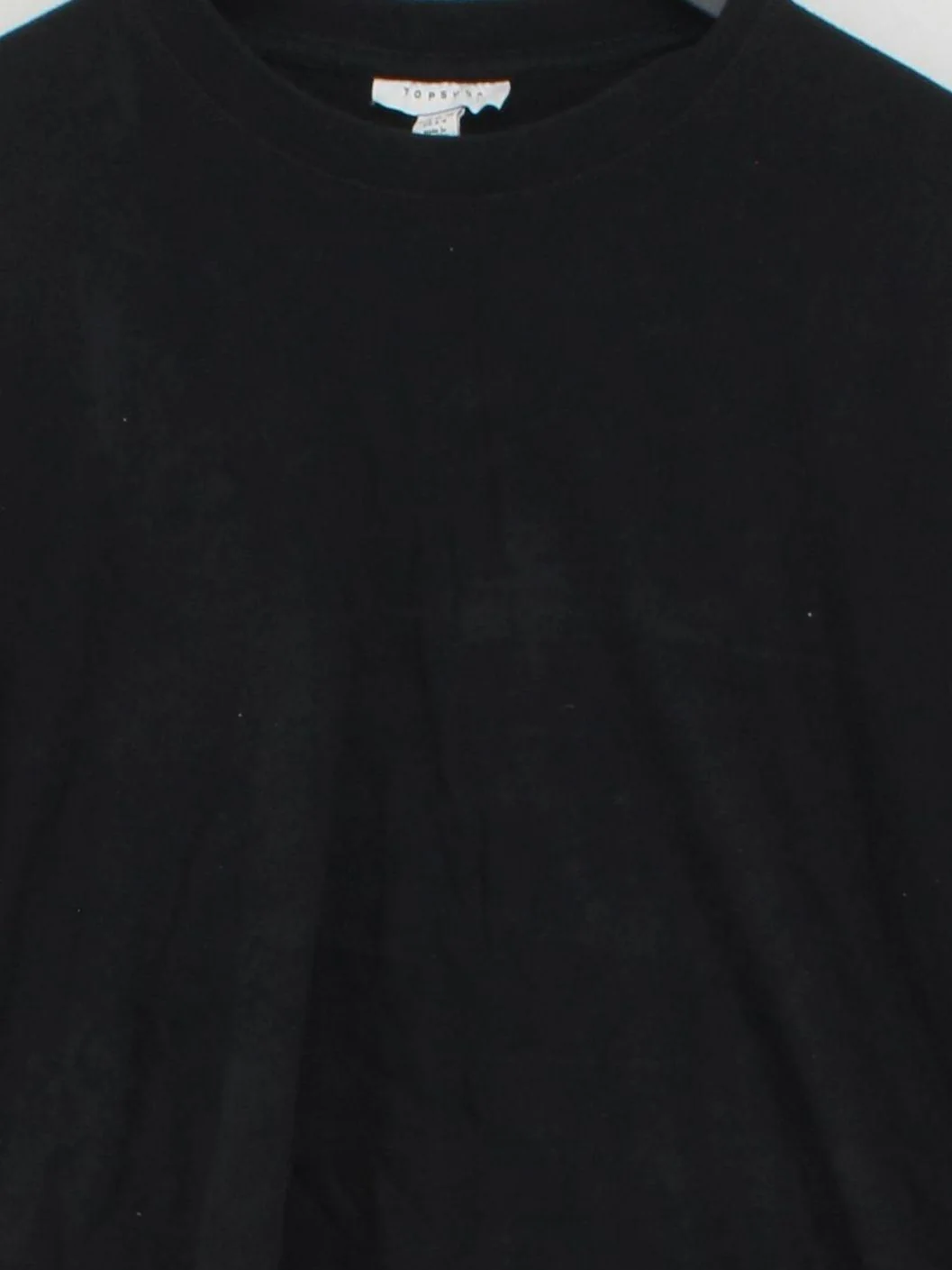 Topshop Women's T-Shirt S Black 100% Cotton Short Sleeve Round Neck Basic - Image 3