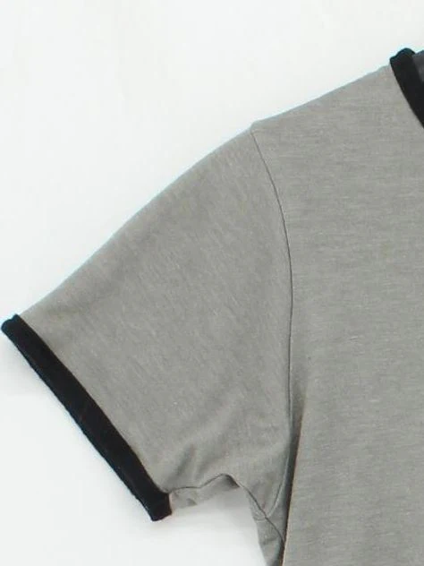 Topshop Women's T-Shirt S Grey 100% Cotton Short Sleeve Round Neck Basic - Image 4