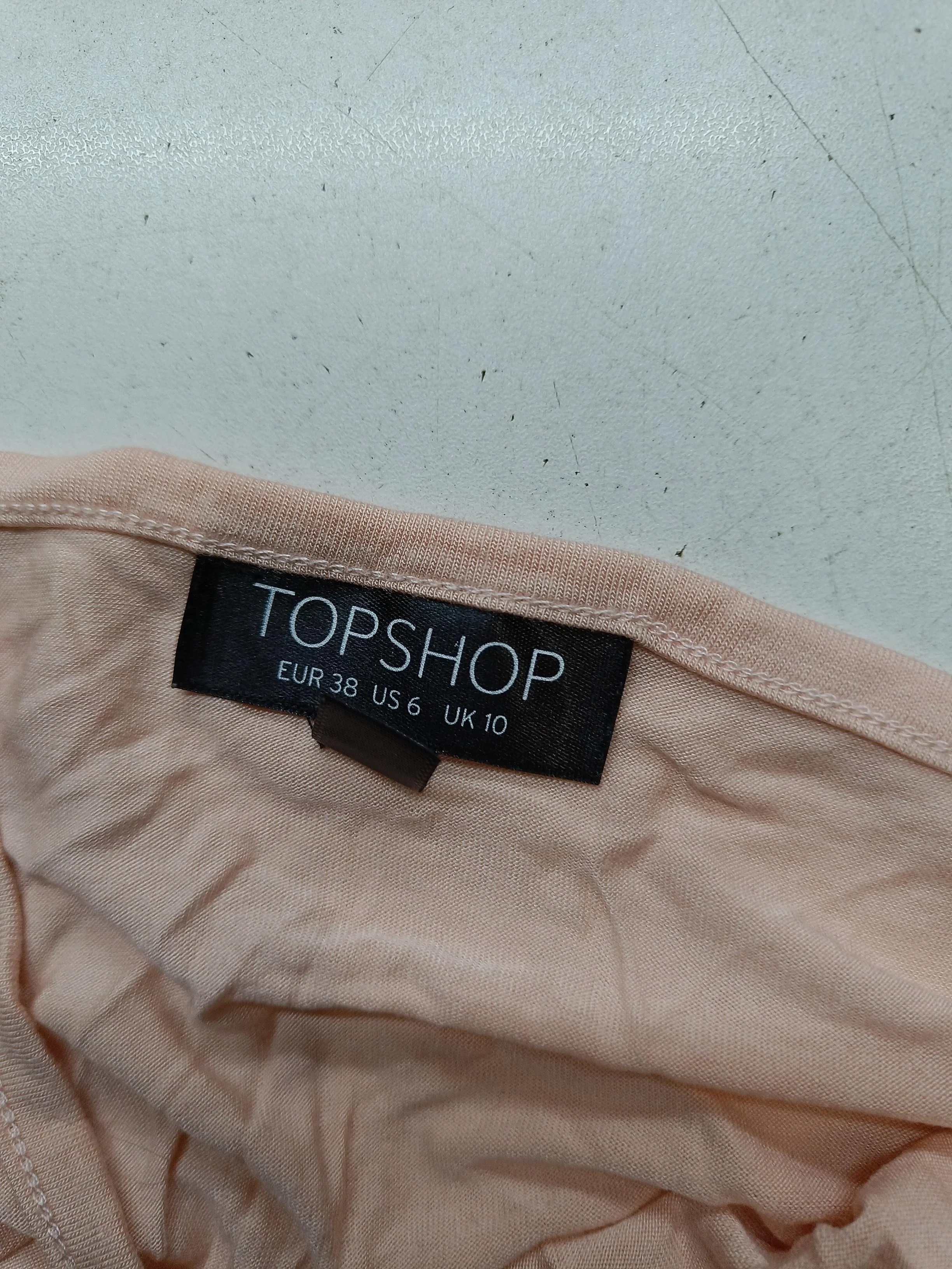 Topshop Women's T-Shirt S Pink 100% Viscose Sleeveless Square Neck Camisole - Image 5