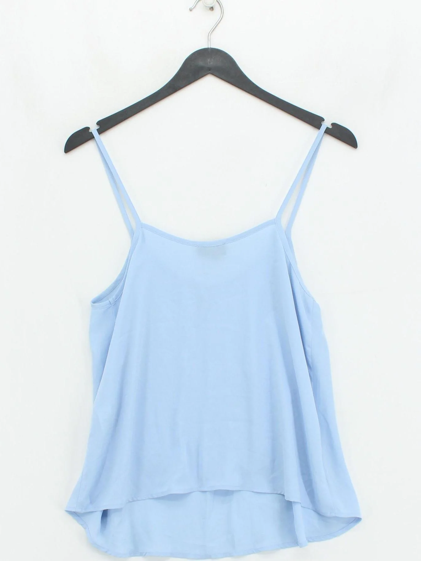 Topshop Women's T-Shirt UK 10 Blue 100% Other Sleeveless Round Neck Camisole - Image 2