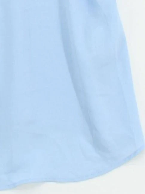 Topshop Women's T-Shirt UK 10 Blue 100% Other Sleeveless Round Neck Camisole - Image 4
