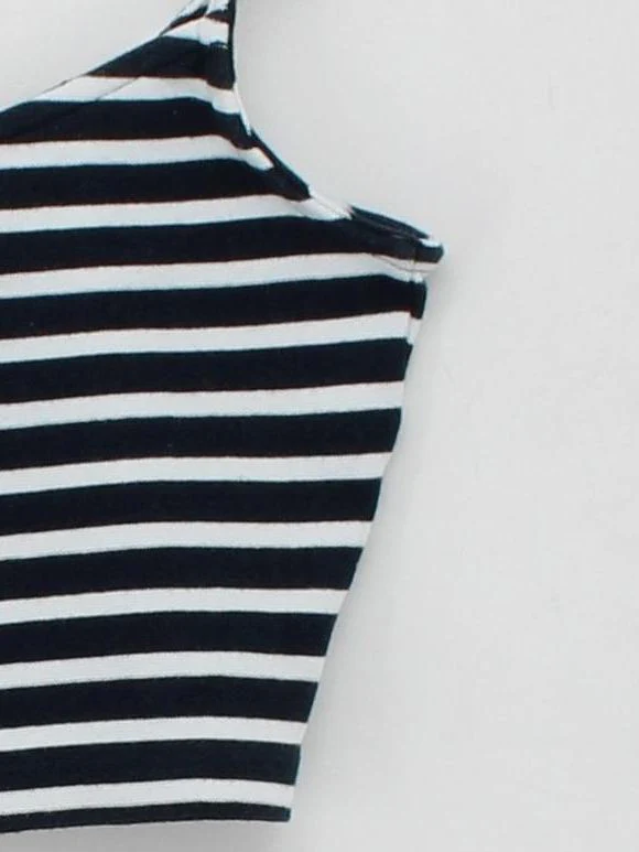 Topshop Women's T-Shirt UK 10 Blue Cotton with Elastane Camisole - Image 4