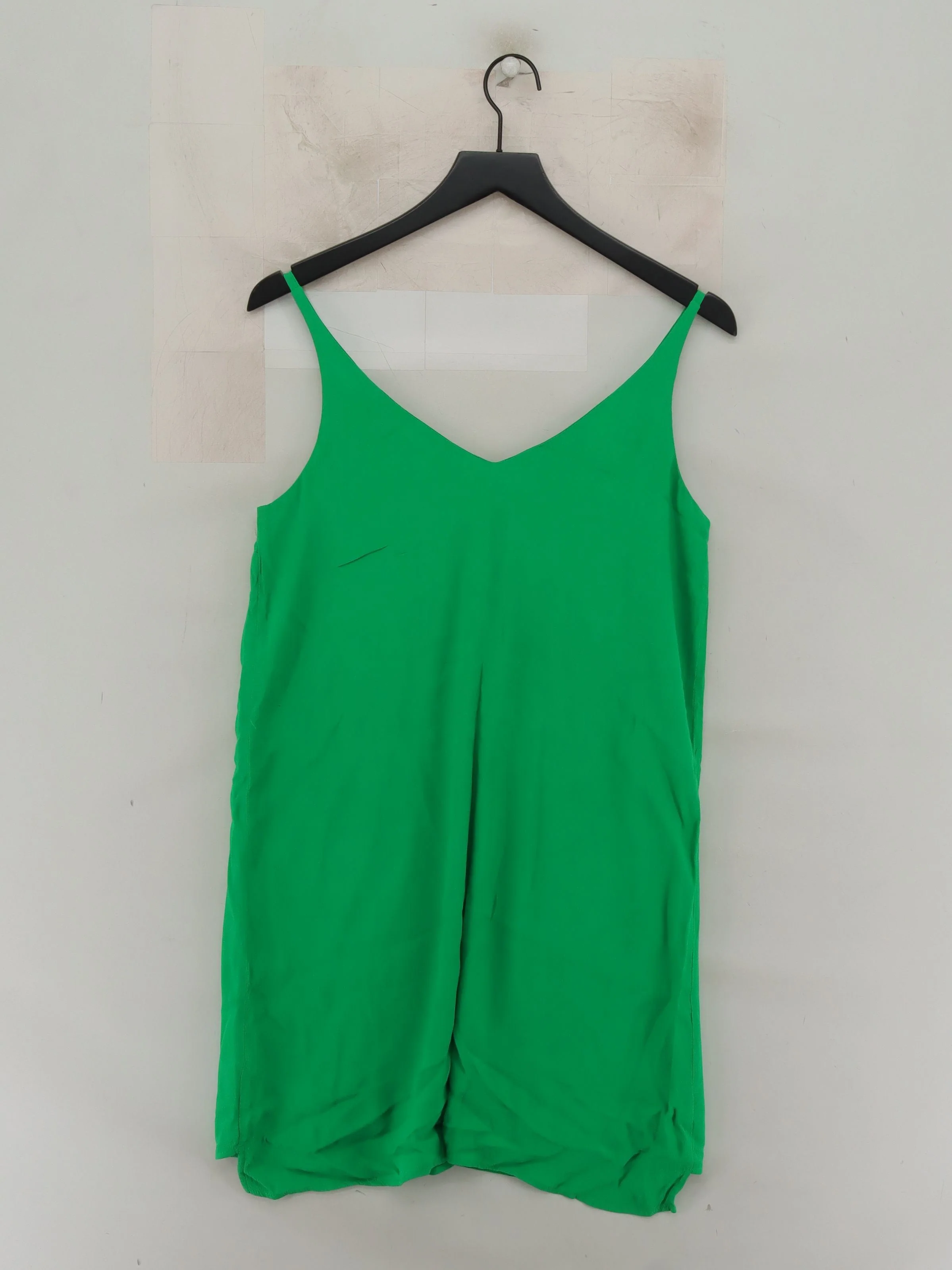 Topshop Women's T-Shirt UK 10 Green Viscose with Polyester Camisole - Image 2