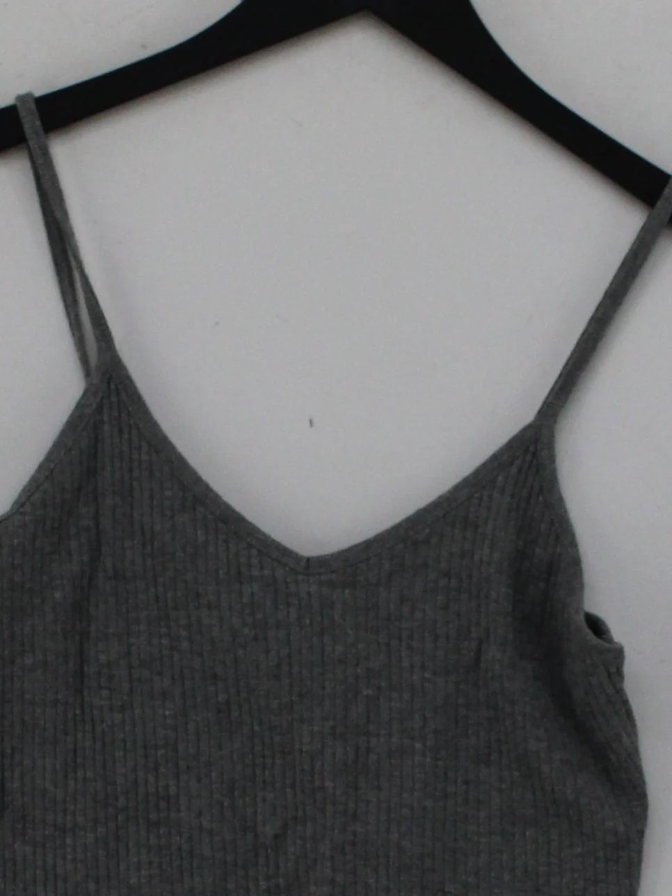 Topshop Women's T-Shirt UK 10 Grey Cotton with Polyester Camisole - Image 3