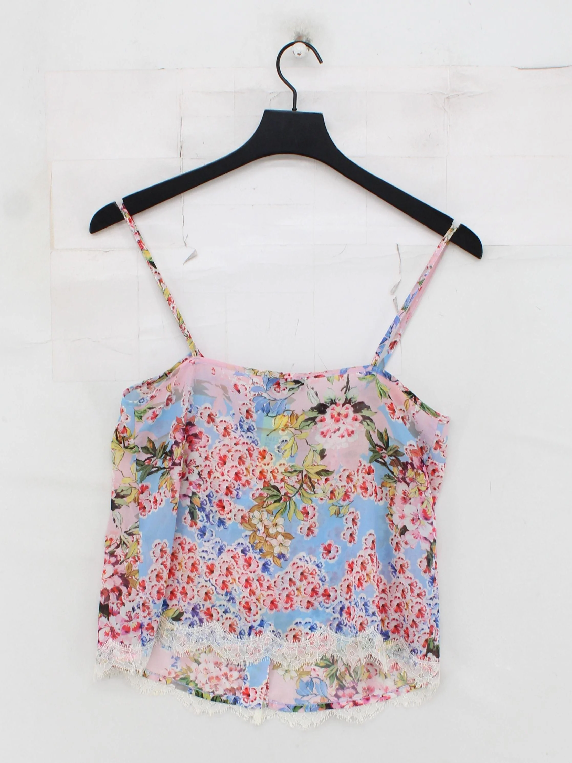 Topshop Women's T-Shirt UK 10 Multi Polyester with Nylon Camisole - Image 2
