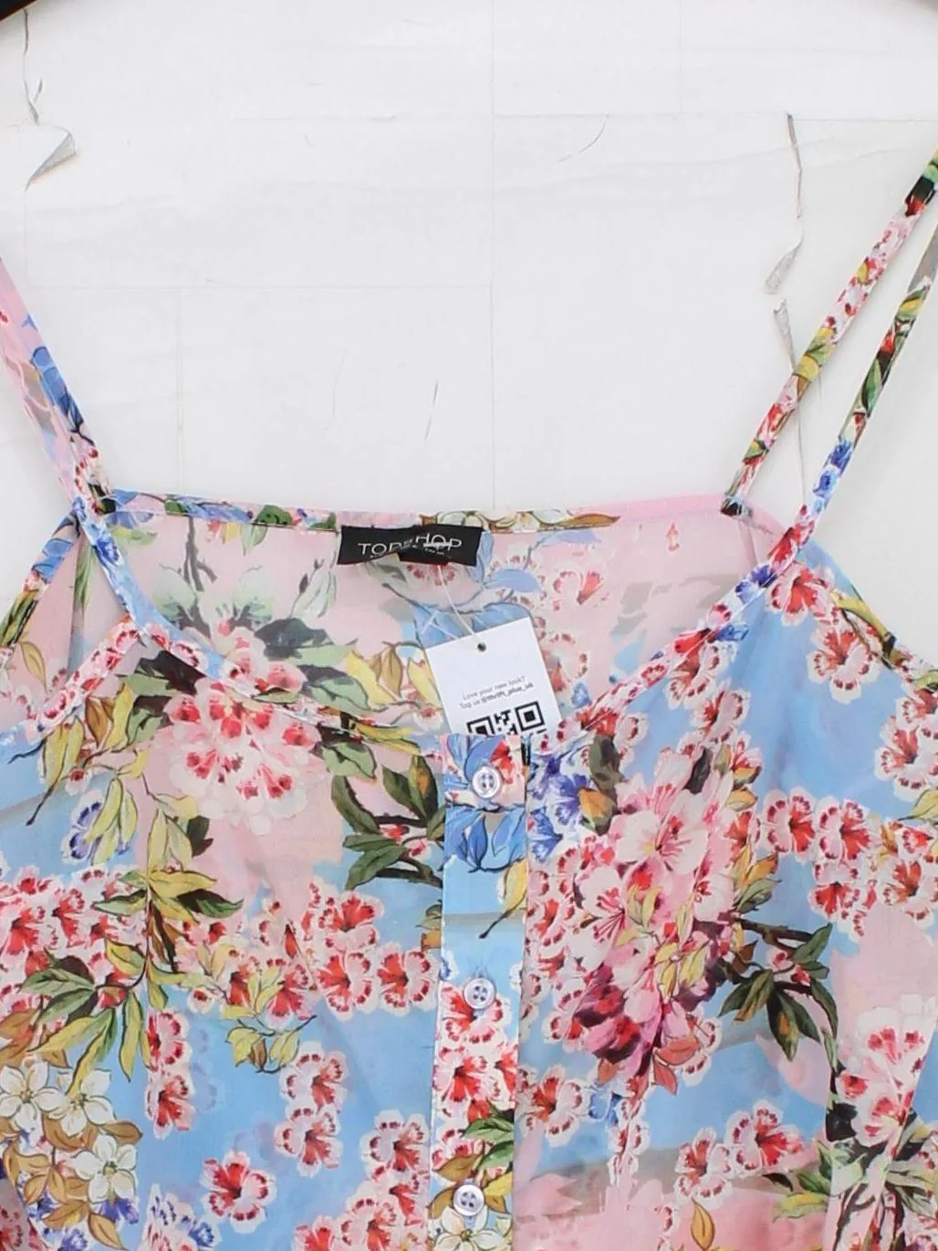 Topshop Women's T-Shirt UK 10 Multi Polyester with Nylon Camisole - Image 3