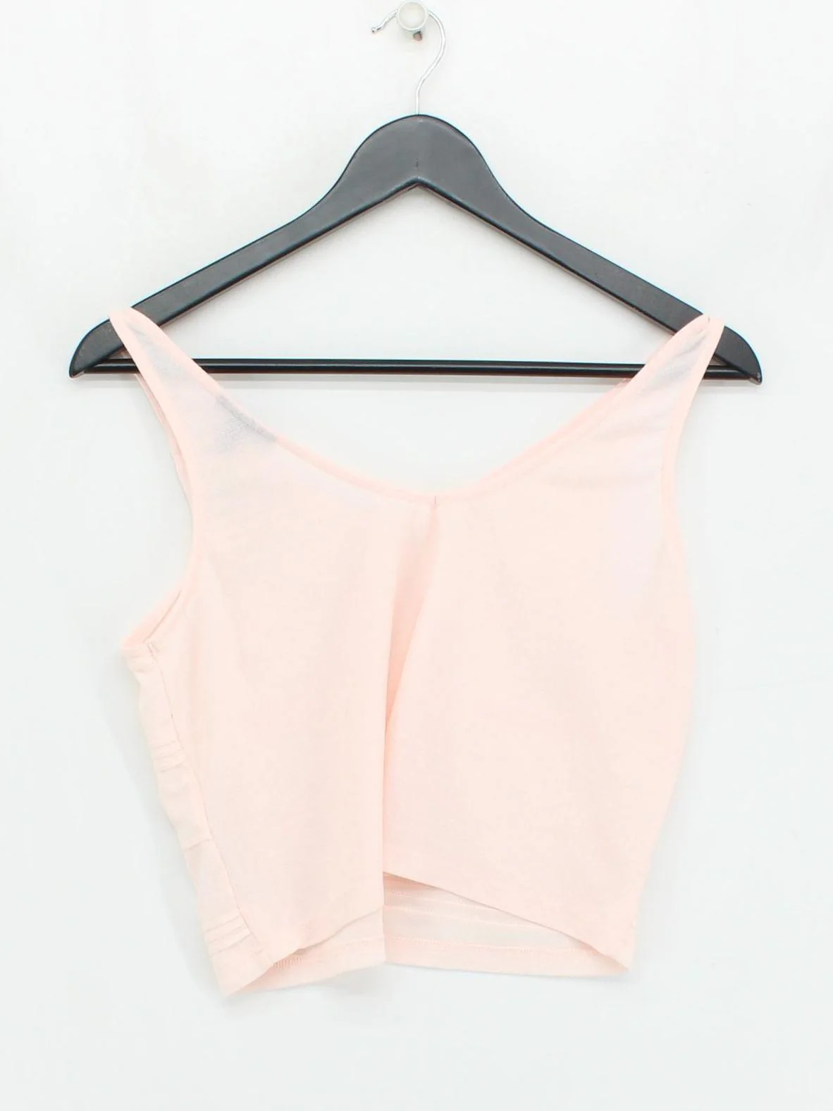 Topshop Women's T-Shirt UK 10 Pink 100% Polyester Sleeveless V-Neck Basic - Image 2