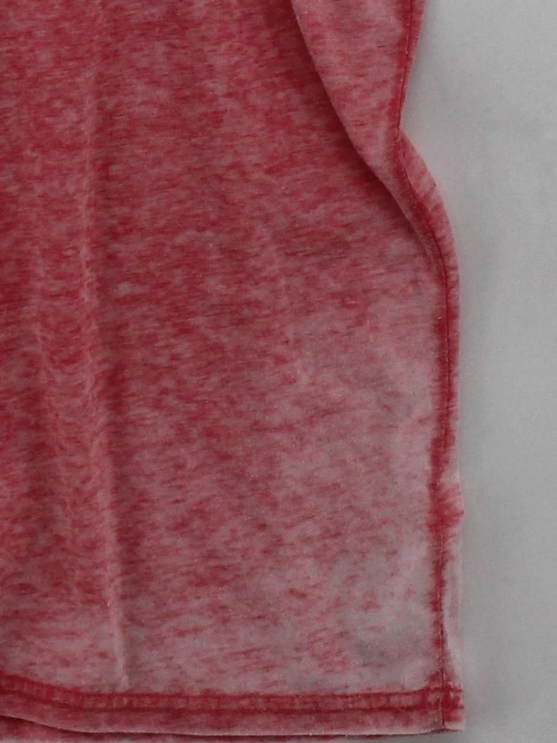 Topshop Women's T-Shirt UK 10 Red Cotton with Polyester Basic - Image 4