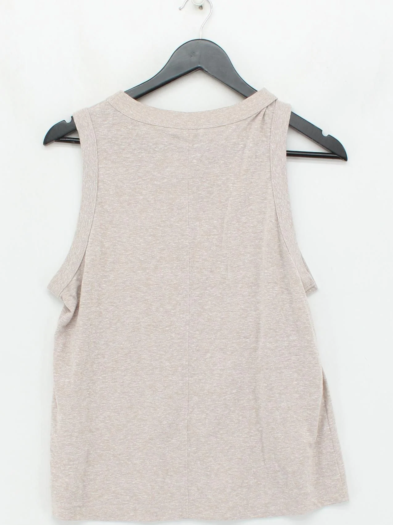 Topshop Women's T-Shirt UK 12 Cream Polyester with Cotton, Viscose Basic - Image 2