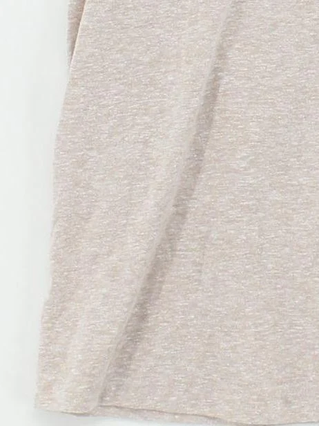 Topshop Women's T-Shirt UK 12 Cream Polyester with Cotton, Viscose Basic - Image 4