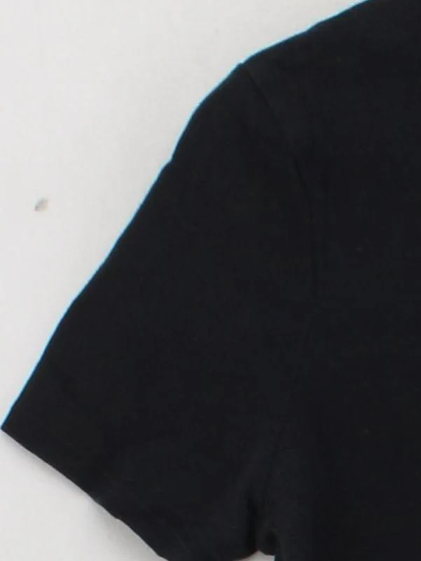 Topshop Women's T-Shirt UK 16 Black 100% Cotton Short Sleeve Round Neck Basic - Image 4