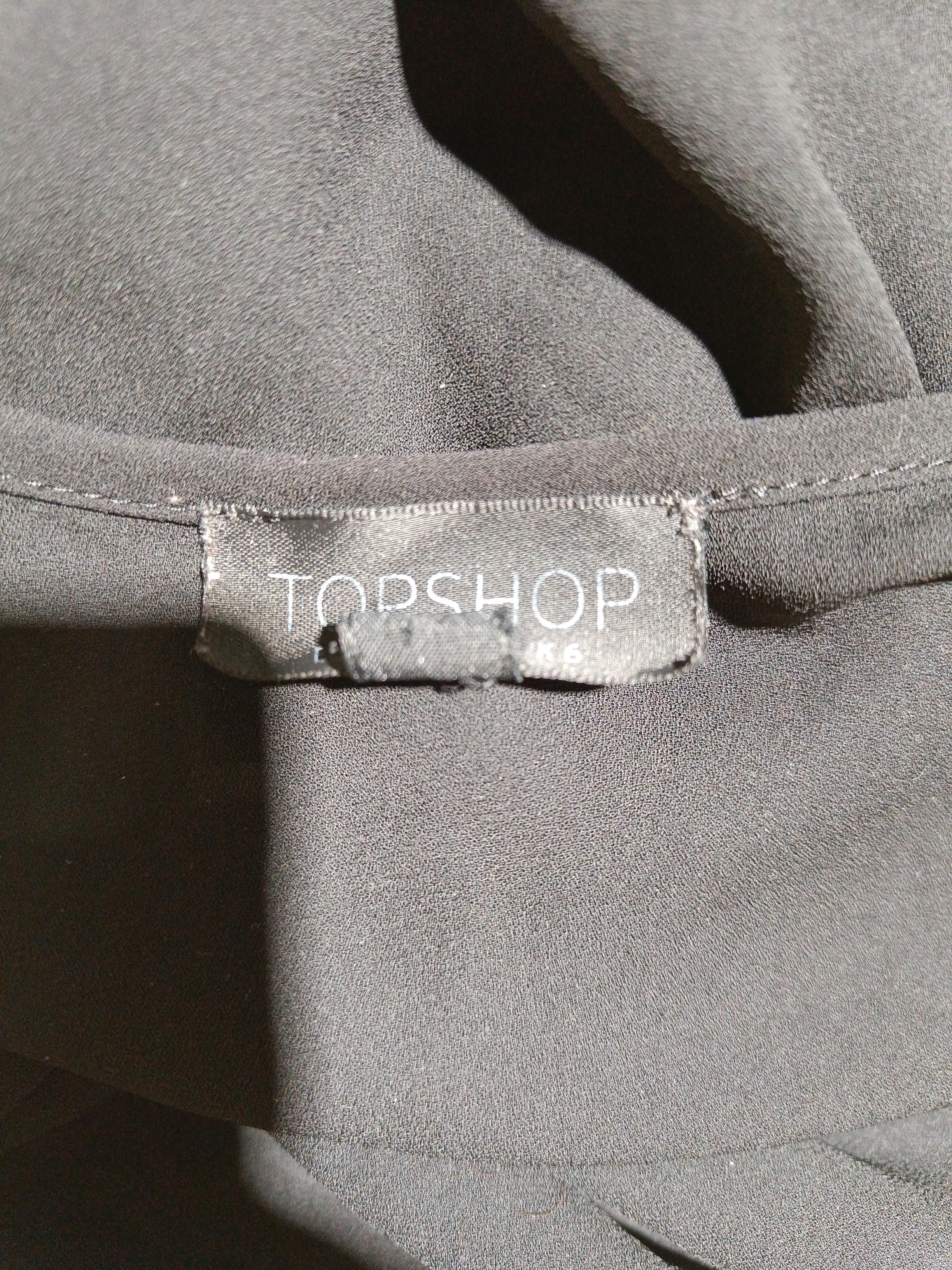 Topshop Women's T-Shirt UK 6 Black 100% Other Sleeveless Round Neck Camisole - Image 5