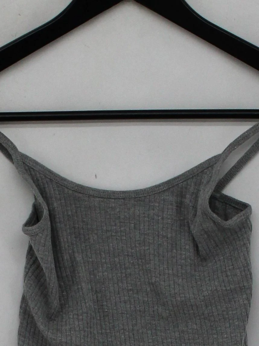 Topshop Women's T-Shirt UK 6 Grey Cotton with Polyester Basic - Image 3