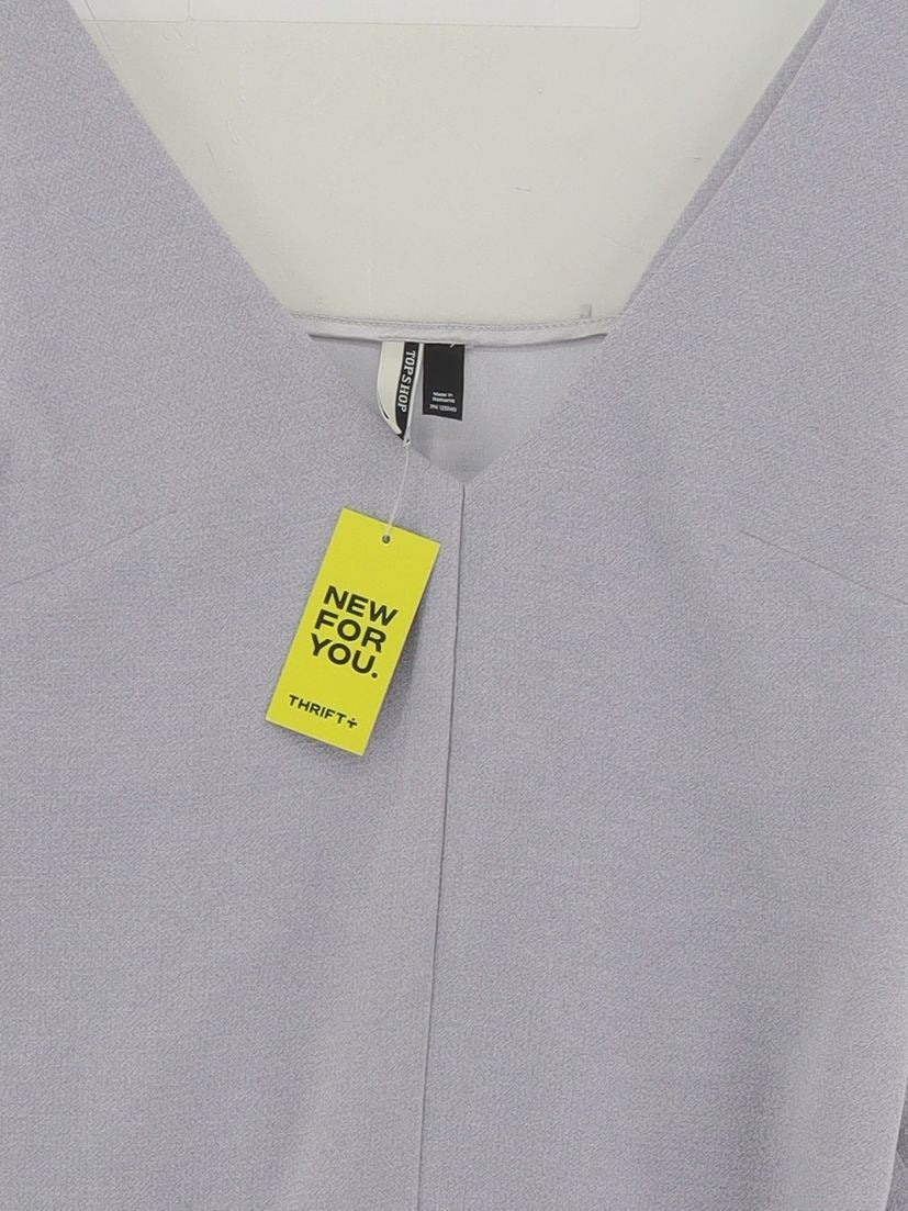 Topshop Women's T-Shirt UK 6 Purple 100% Polyester Sleeveless V-Neck Camisole - Image 3