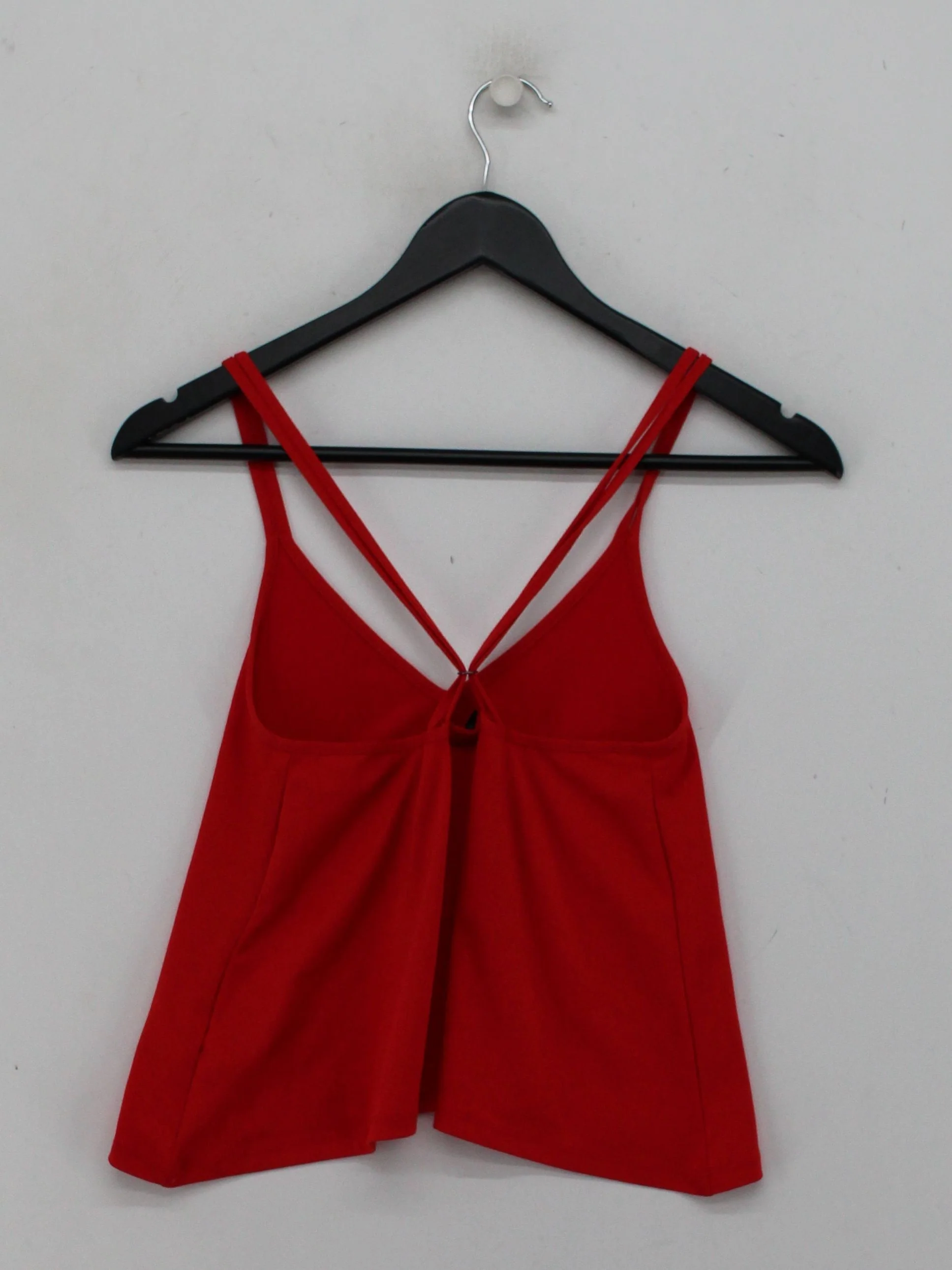 Topshop Women's T-Shirt UK 6 Red Polyester with Elastane Camisole - Image 2