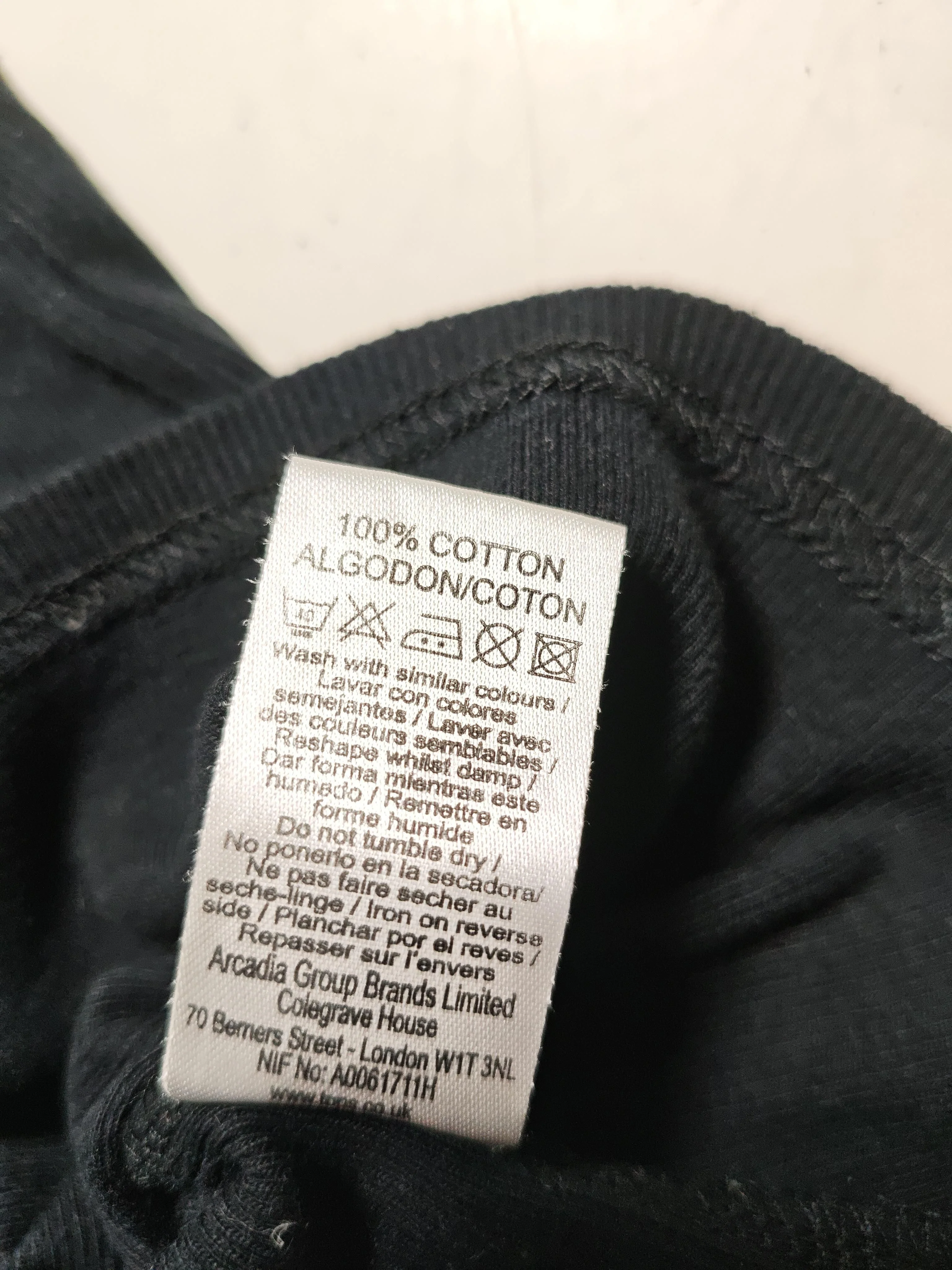 Topshop Women's T-Shirt UK 8 Black 100% Cotton Sleeveless Round Neck Basic - Image 6