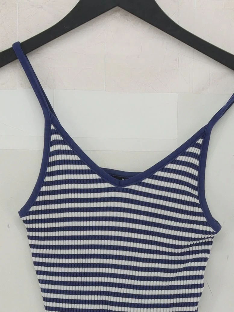 Topshop Women's T-Shirt UK 8 Blue Viscose with Elastane Camisole - Image 3