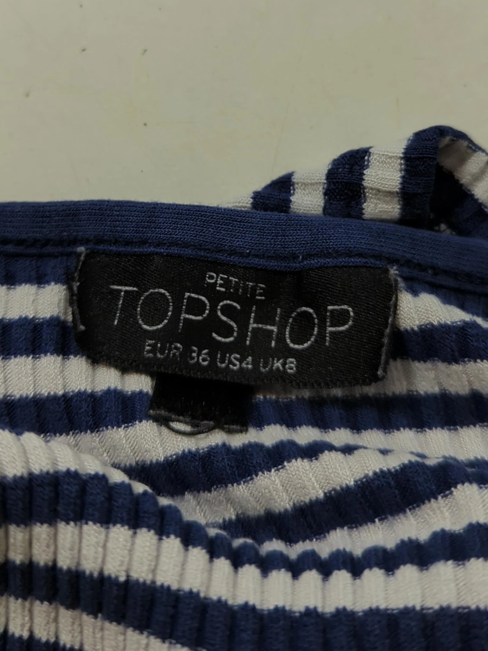 Topshop Women's T-Shirt UK 8 Blue Viscose with Elastane Camisole - Image 5
