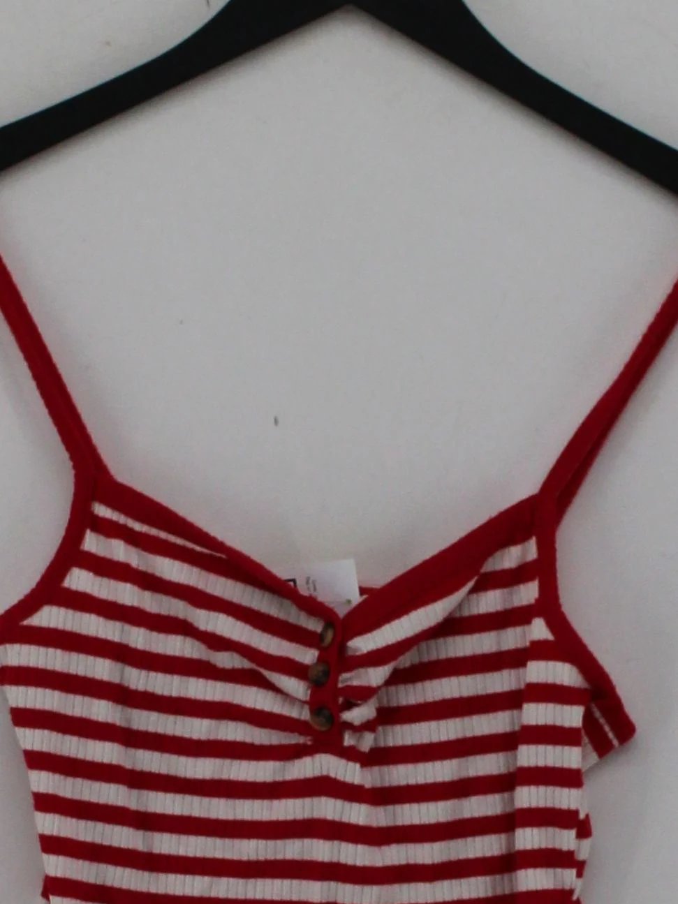 Topshop Women's T-Shirt UK 8 Red Viscose with Polyester, Elastane Camisole - Image 3