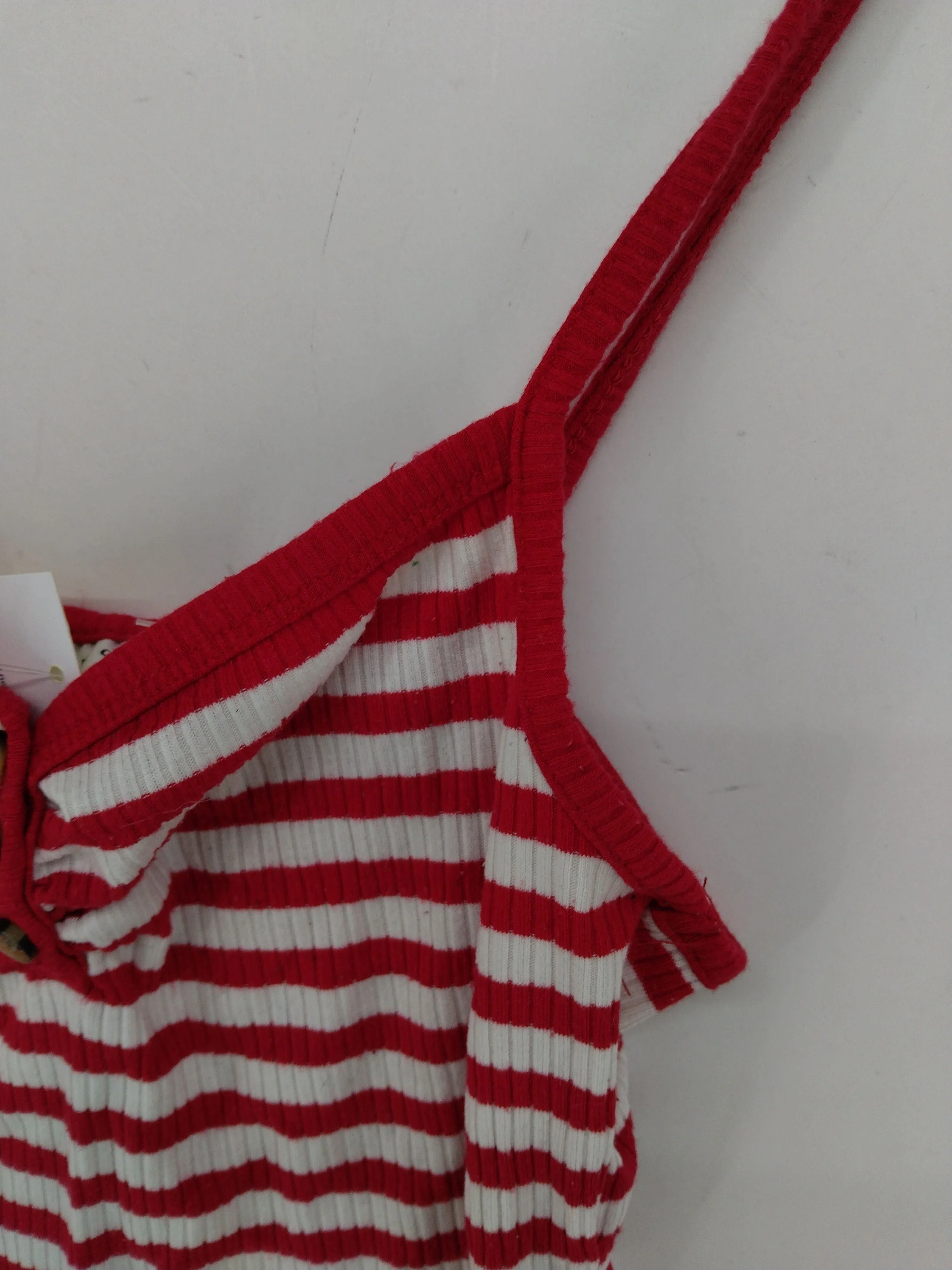 Topshop Women's T-Shirt UK 8 Red Viscose with Polyester, Elastane Camisole - Image 5