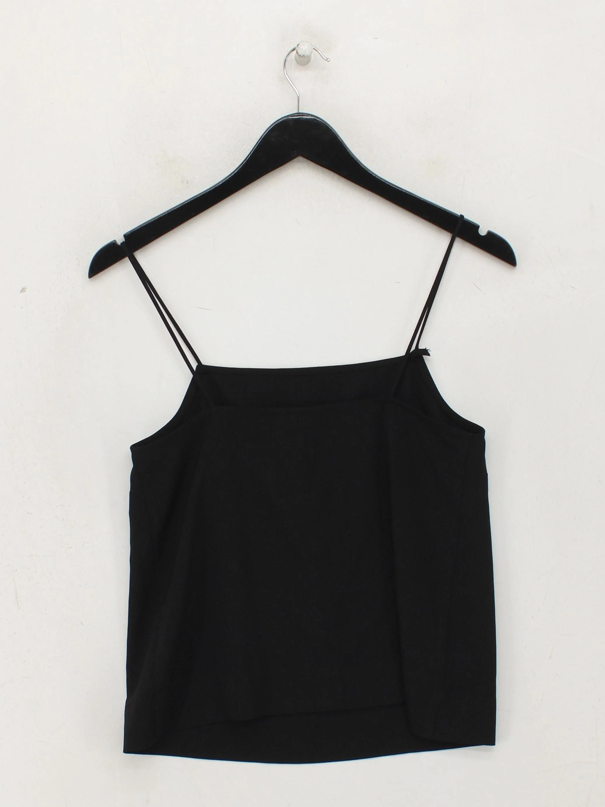 Topshop Women's T-Shirt XS Black 100% Polyester Sleeveless Square Neck Camisole - Image 2