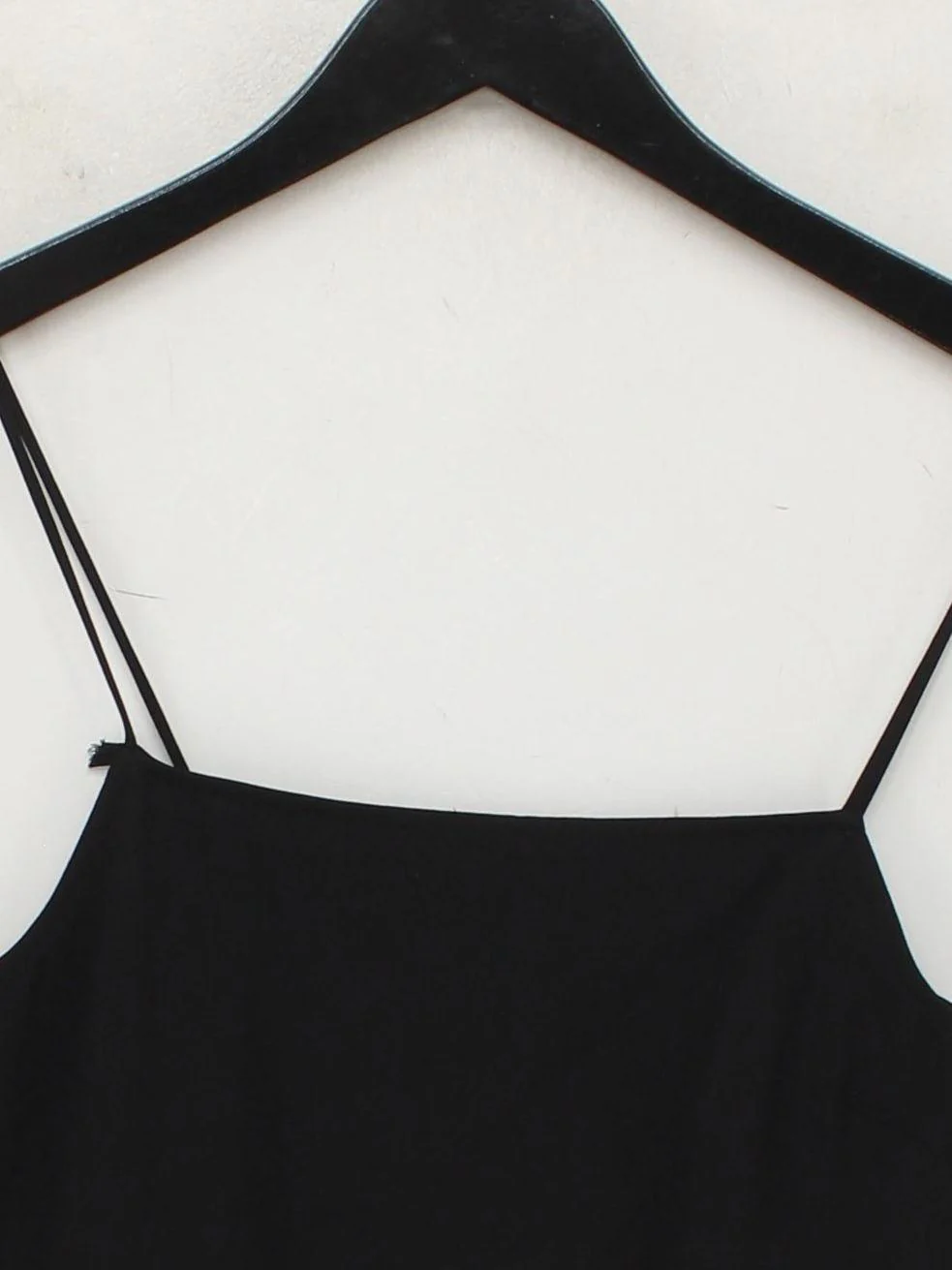 Topshop Women's T-Shirt XS Black 100% Polyester Sleeveless Square Neck Camisole - Image 3