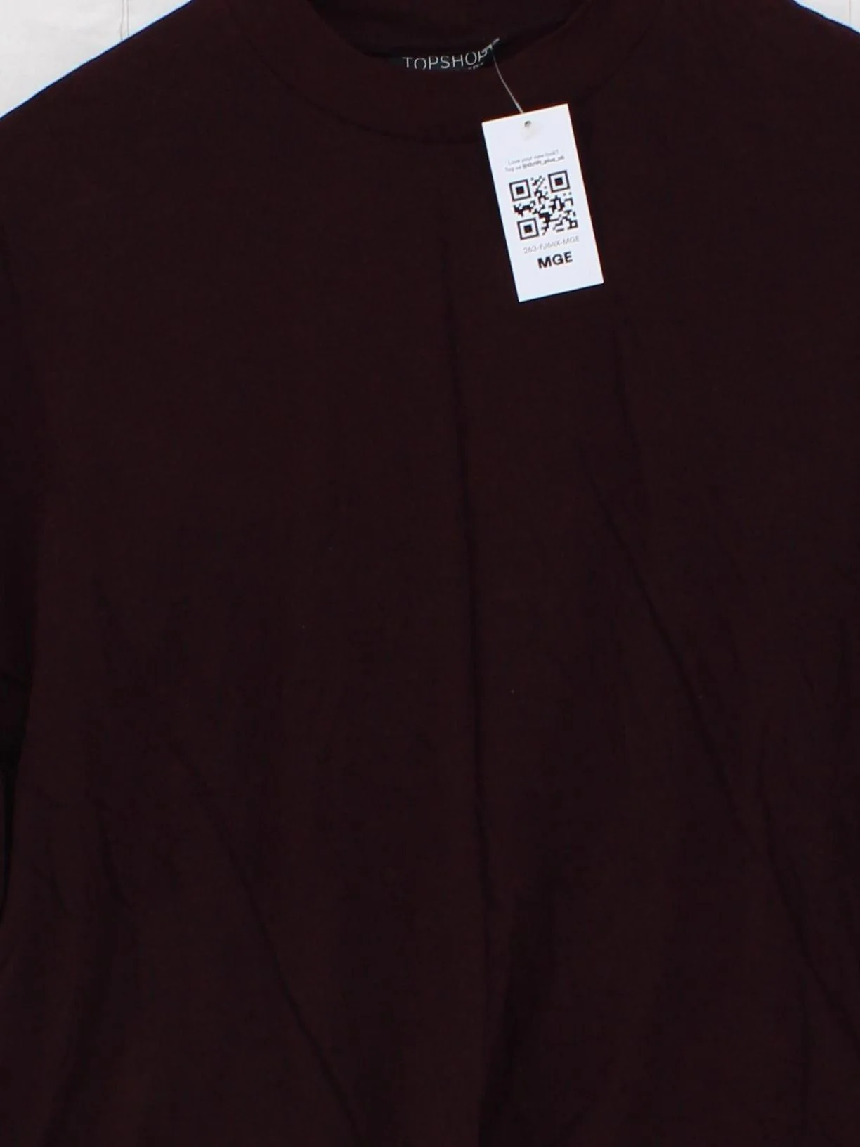 Topshop Women's T-Shirt XS Brown 100% Cotton Short Sleeve Round Neck Basic - Image 3