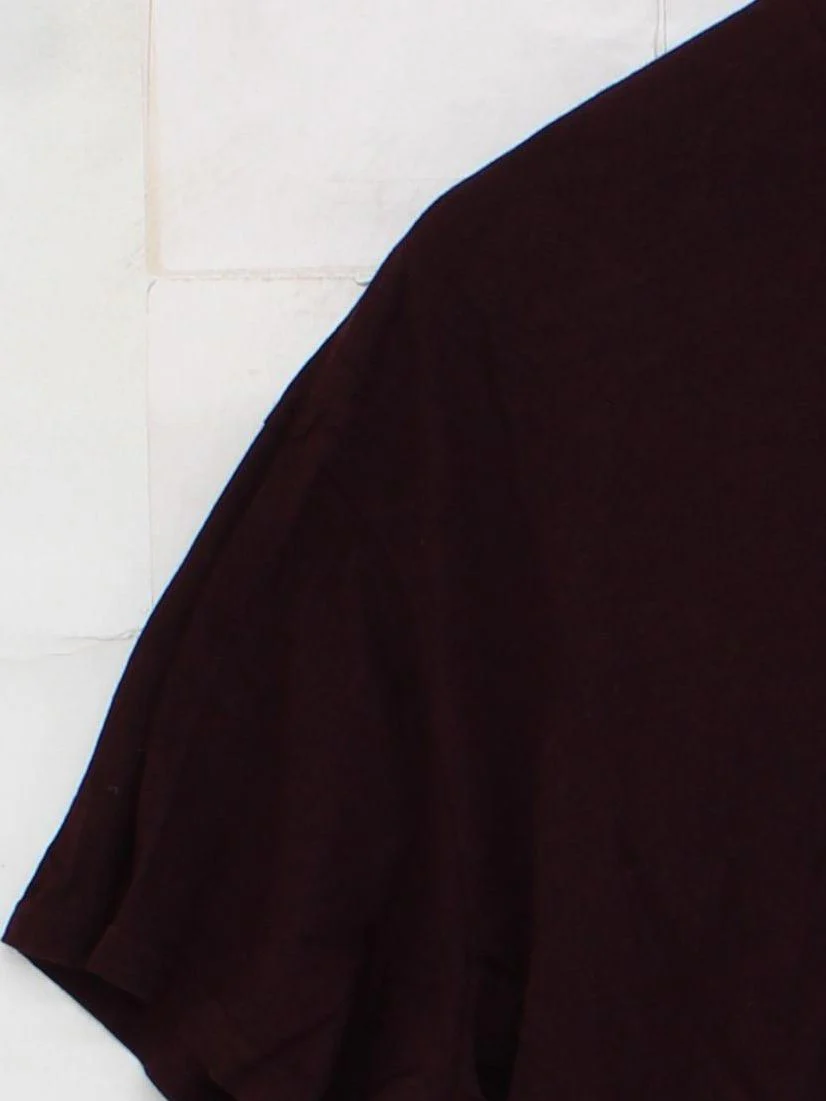 Topshop Women's T-Shirt XS Brown 100% Cotton Short Sleeve Round Neck Basic - Image 4
