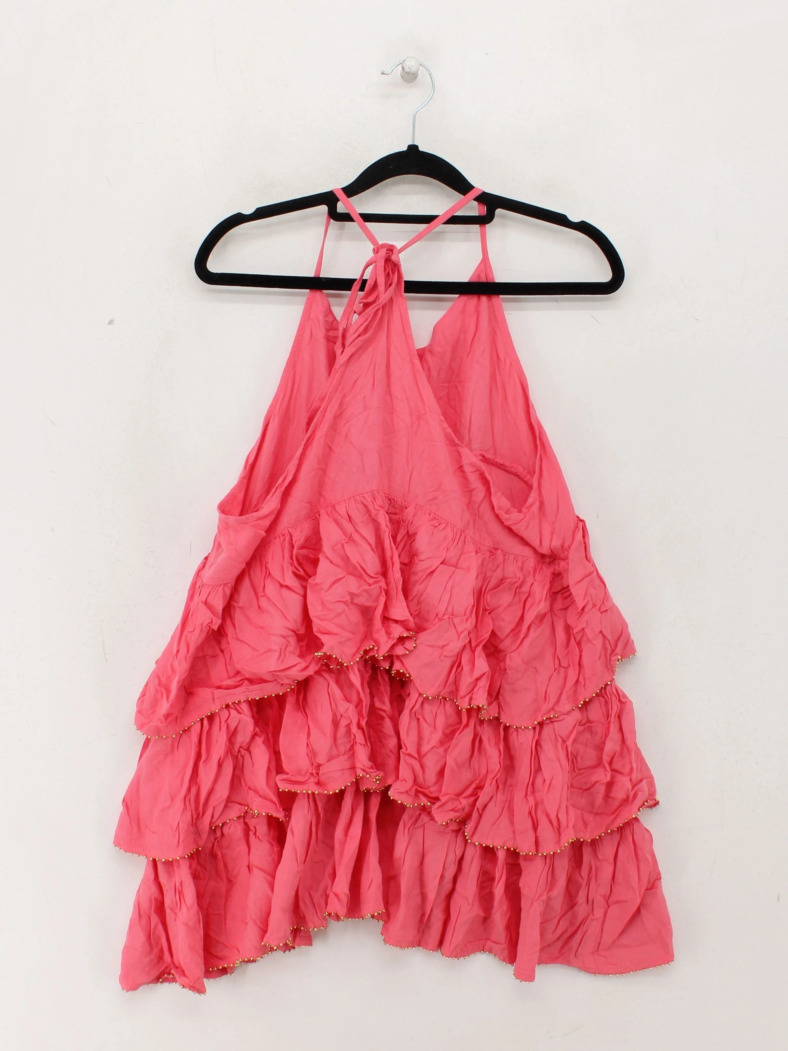 Topshop Women's Top M Pink 100% Other Sleeveless V-Neck Basic - Image 2