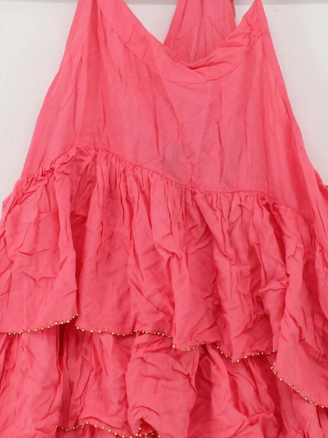 Topshop Women's Top M Pink 100% Other Sleeveless V-Neck Basic - Image 3