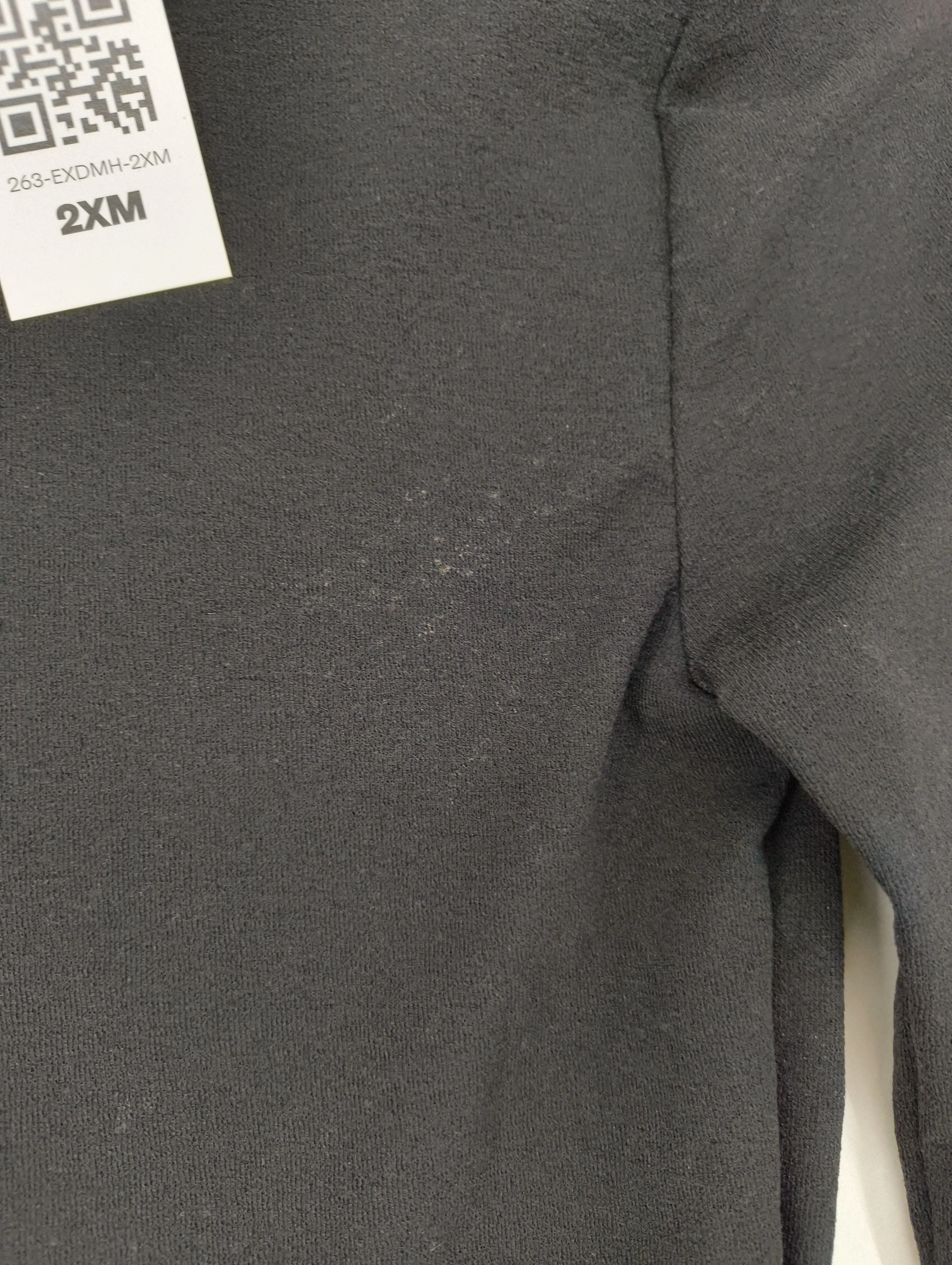 Topshop Women's Top S Black 100% Polyester Long Sleeve Round Neck Cropped - Image 5
