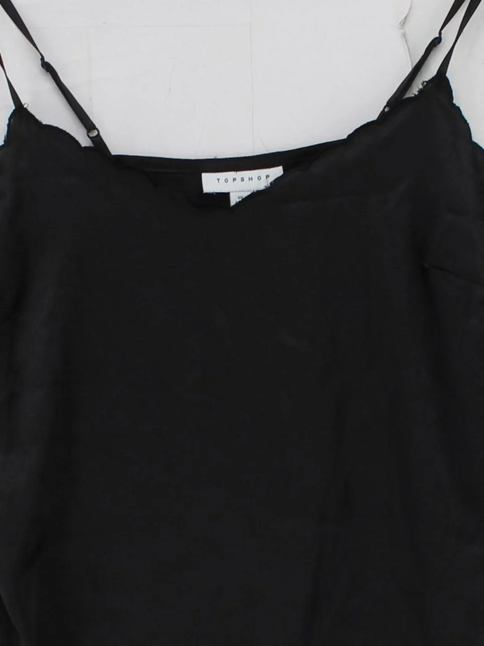 Topshop Women's Top S Black 100% Polyester Sleeveless Round Neck Basic - Image 3