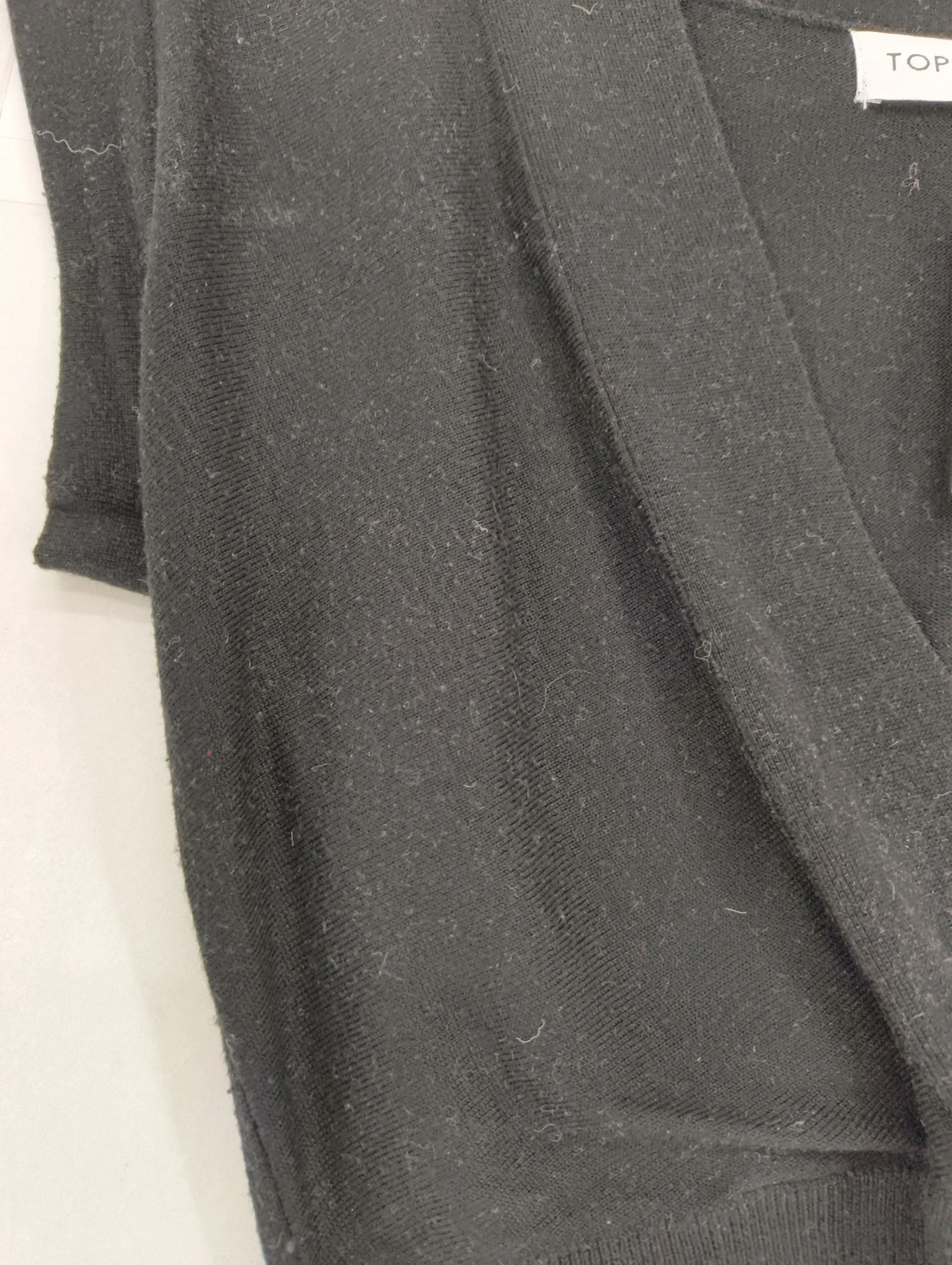 Topshop Women's Top S Black Acrylic with Nylon, Elastane Basic - Image 5