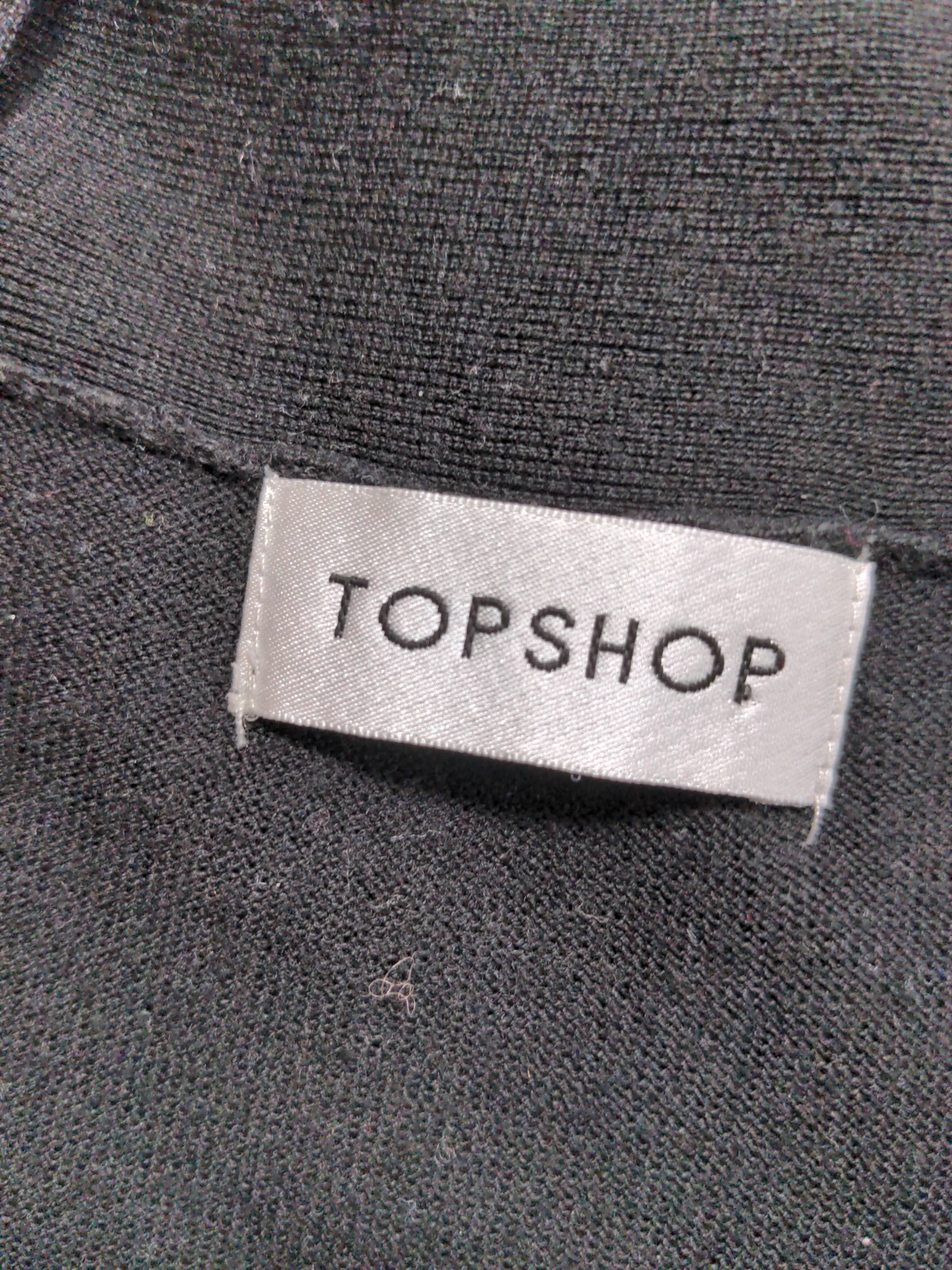 Topshop Women's Top S Black Acrylic with Nylon, Elastane Basic - Image 6
