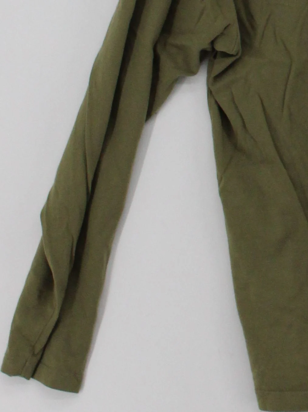 Topshop Women's Top S Green 100% Other Long Sleeve Crew Neck Basic - Image 4