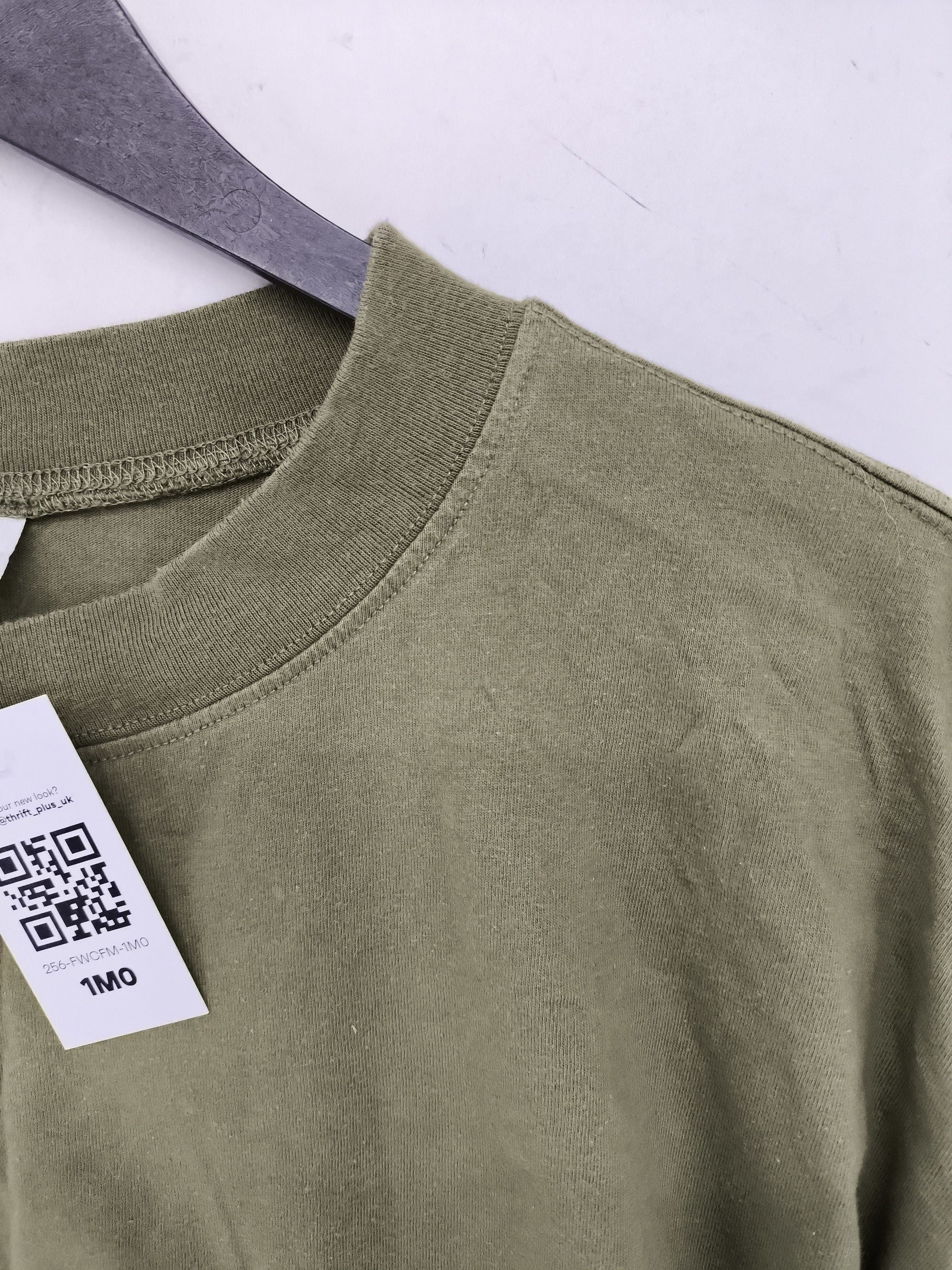 Topshop Women's Top S Green 100% Other Long Sleeve Crew Neck Basic - Image 5