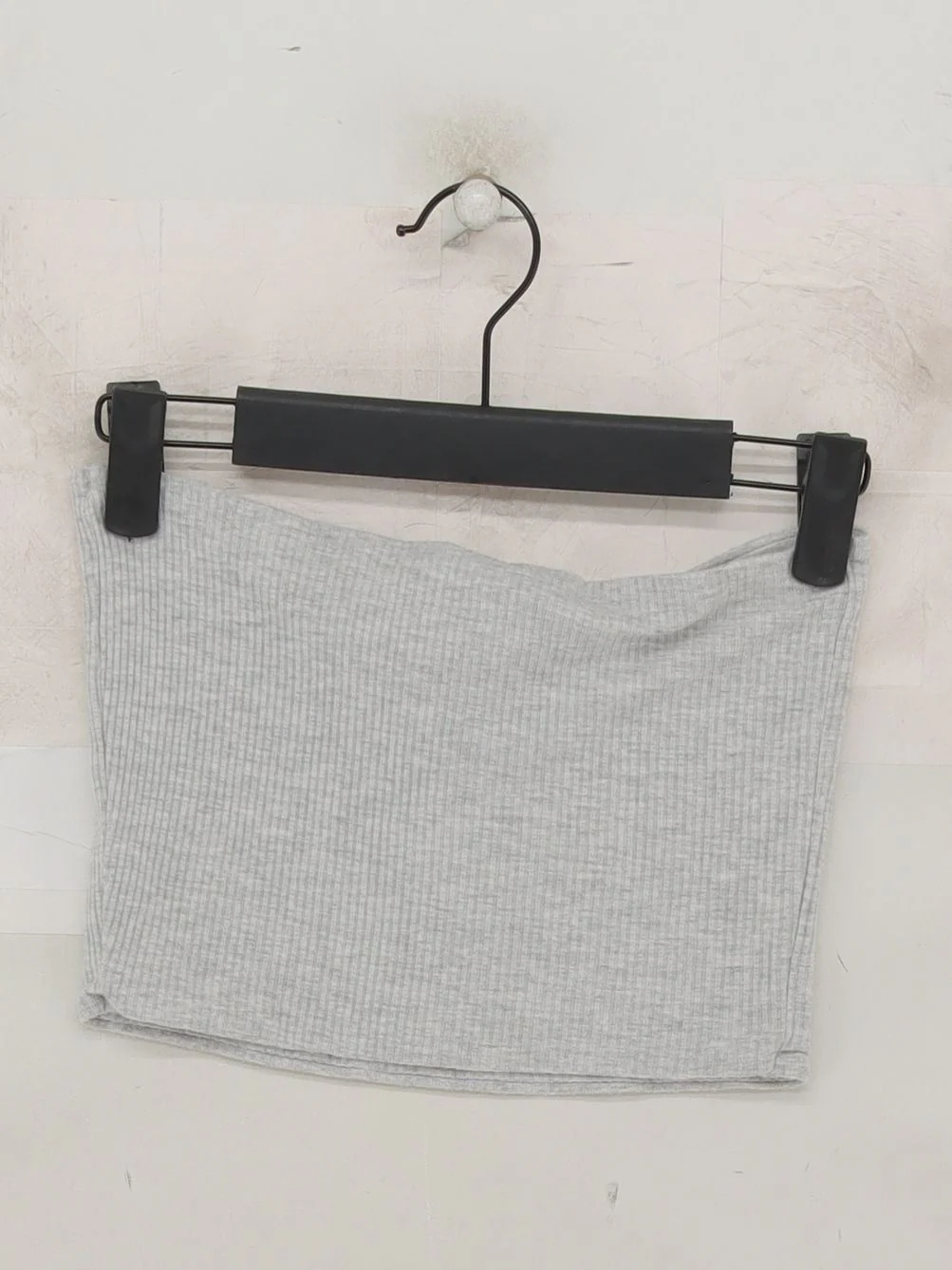 Topshop Women's Top S Grey Viscose with Elastane Sleeveless Round Neck Cropped - Image 2