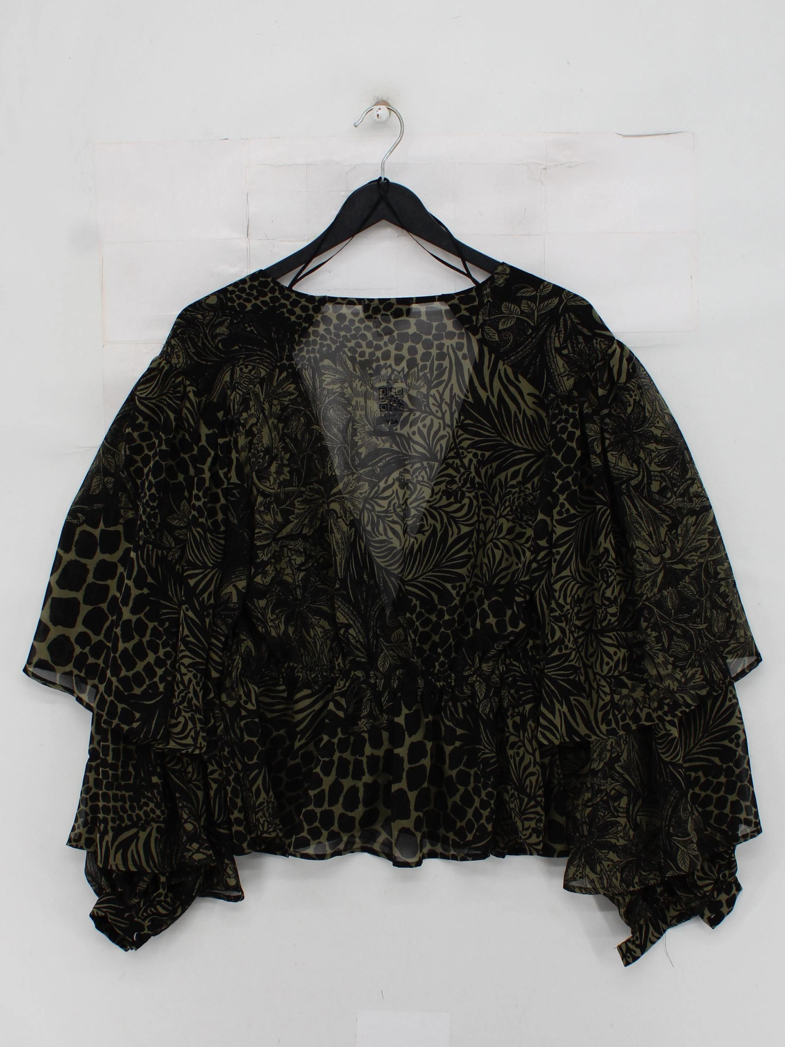Topshop Women's Top S Multi 100% Polyester Cropped - Image 2
