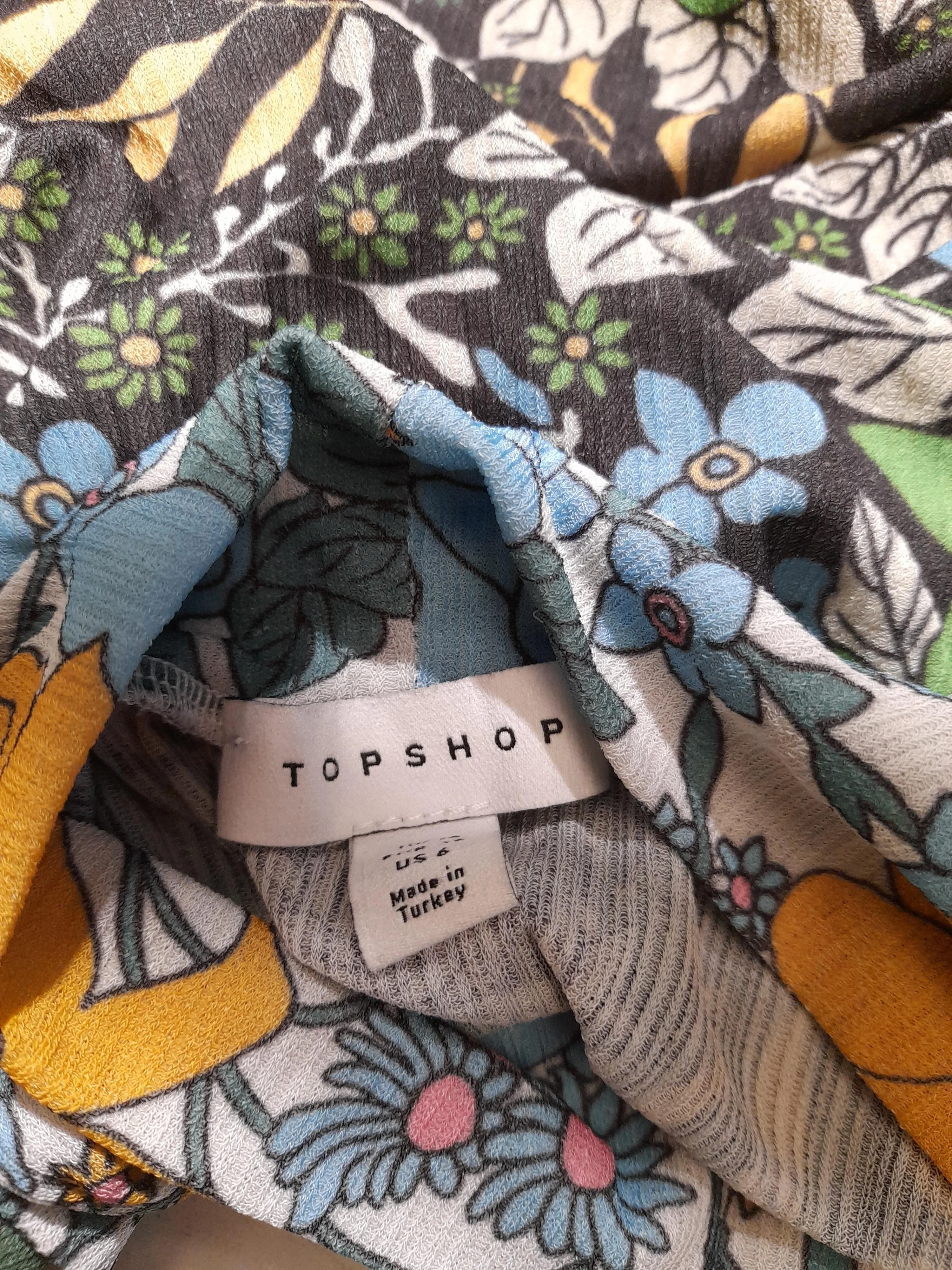 Topshop Women's Top S Multi Polyester with Elastane Basic - Image 5