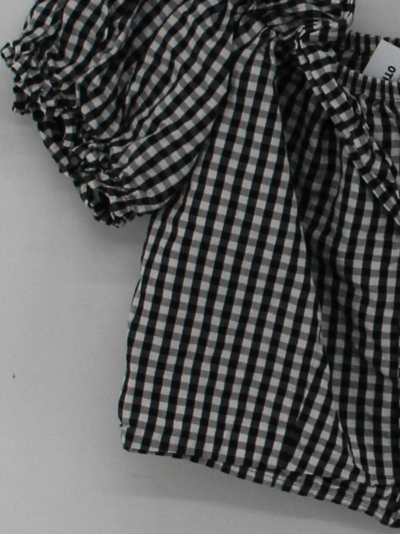 Topshop Women's Top UK 10 Black 100% Cotton Cropped - Image 4