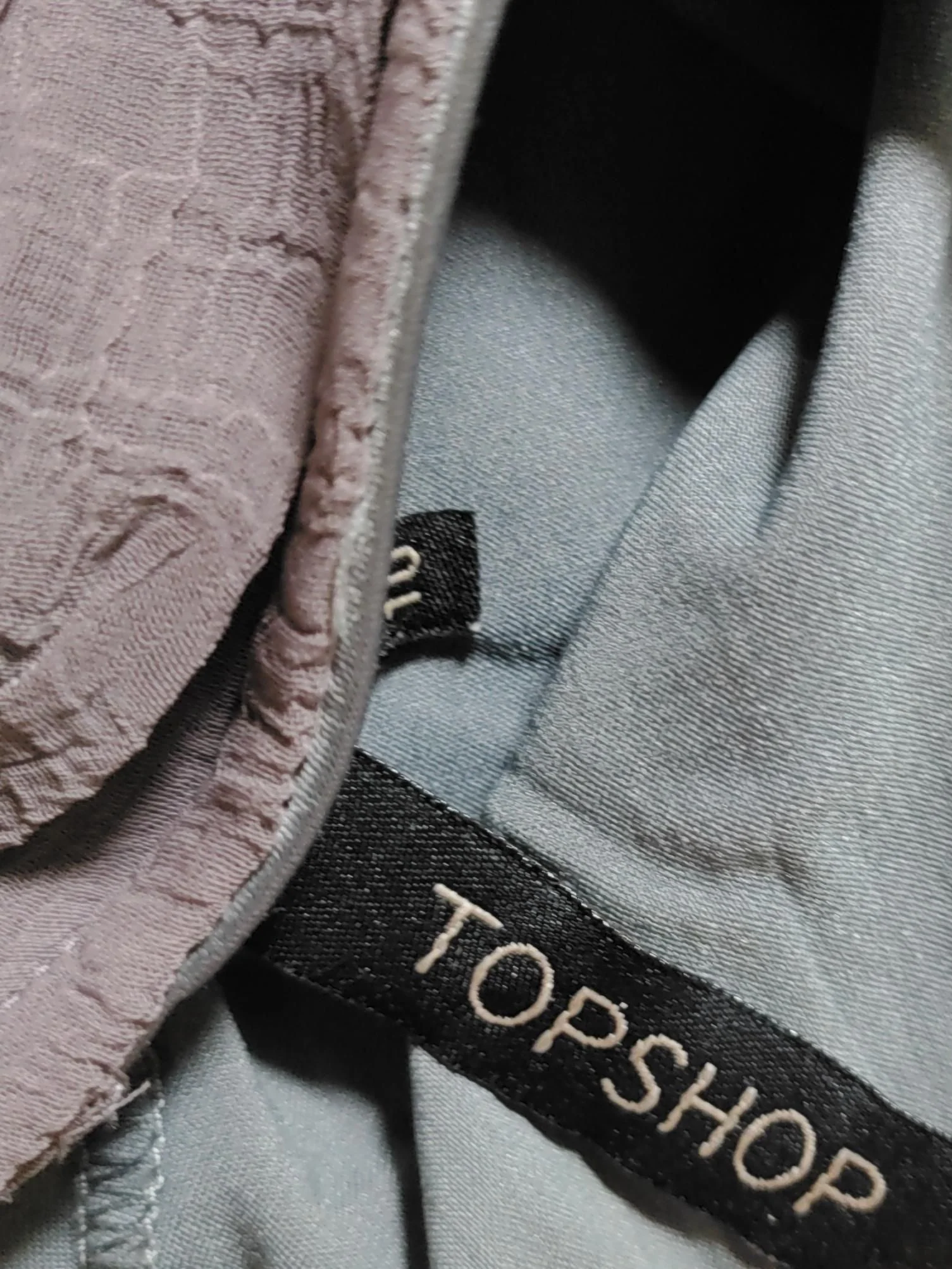Topshop Women's Top UK 10 Brown Polyester with Polyamide, Elastane Basic - Image 5