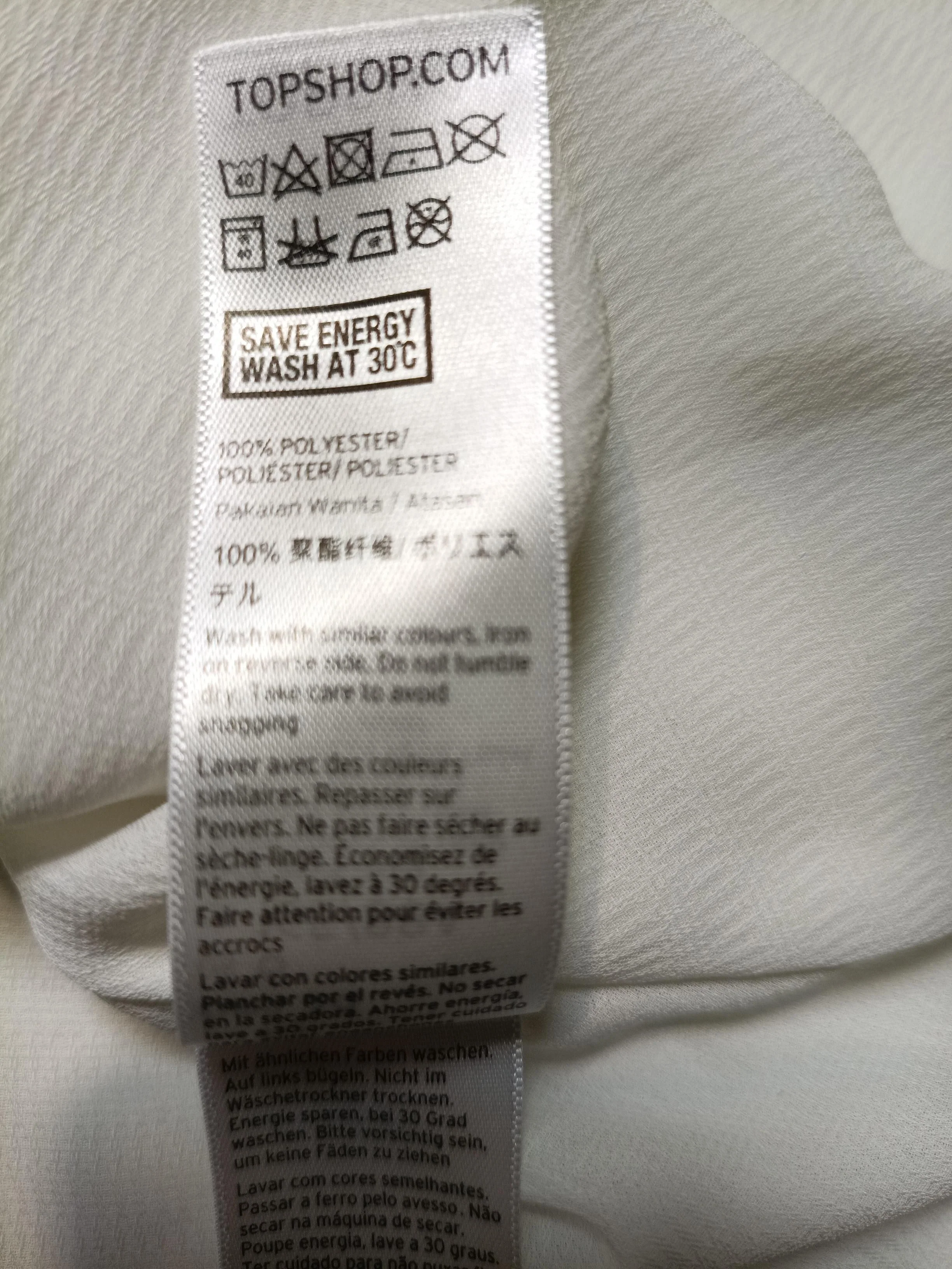 Topshop Women's Top UK 10 Cream 100% Polyester Sleeveless Round Neck Basic - Image 6