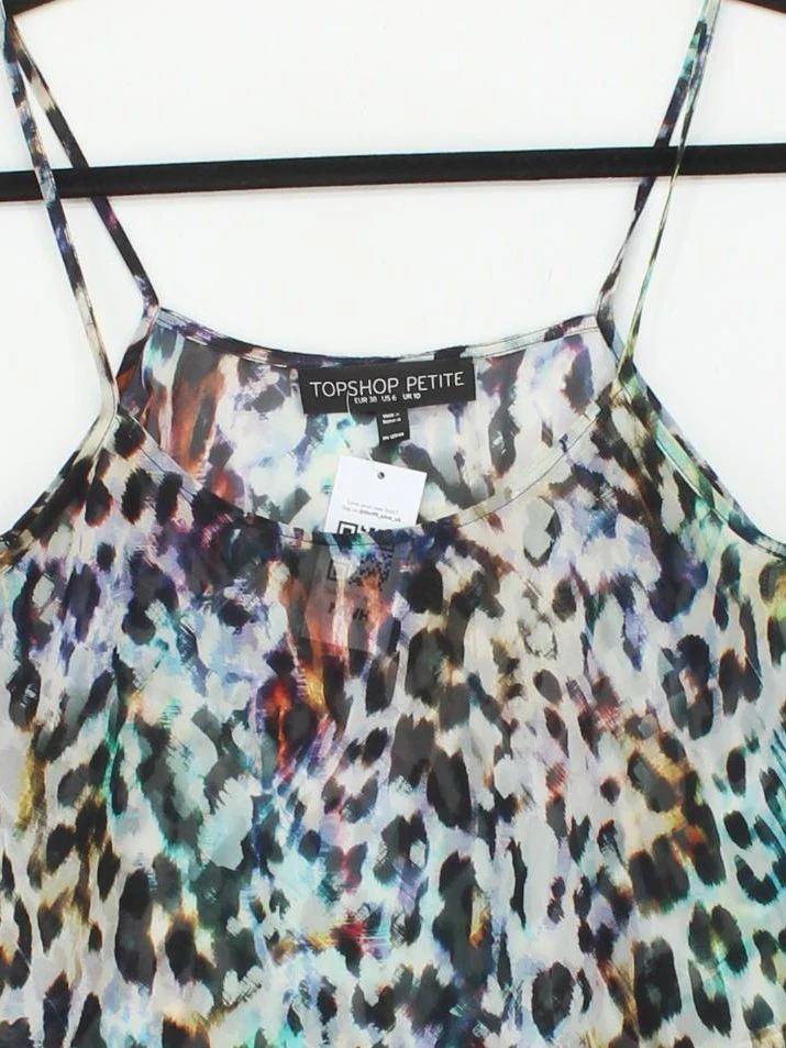 Topshop Women's Top UK 10 Multi 100% Polyester Basic - Image 3