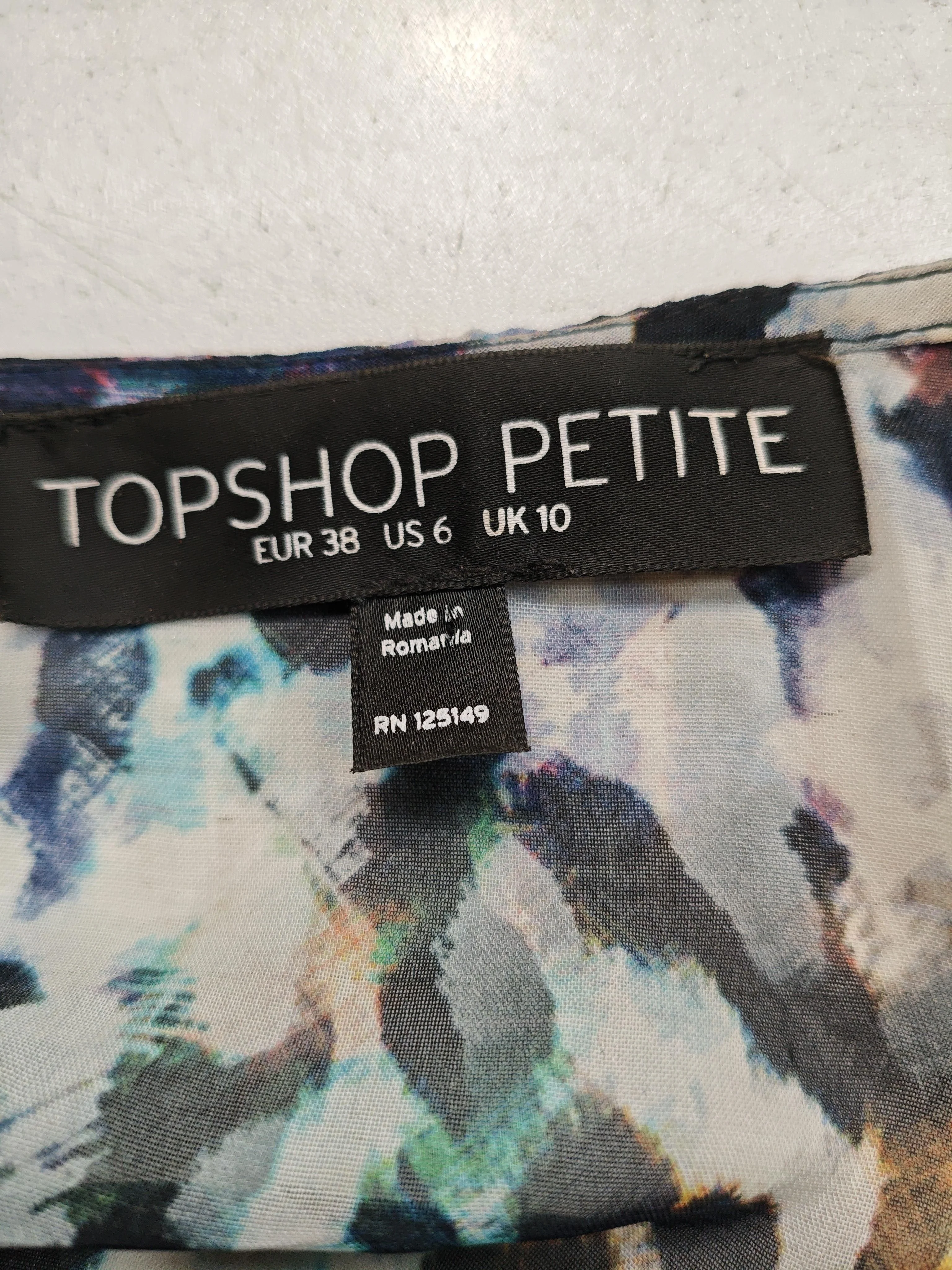 Topshop Women's Top UK 10 Multi 100% Polyester Basic - Image 5