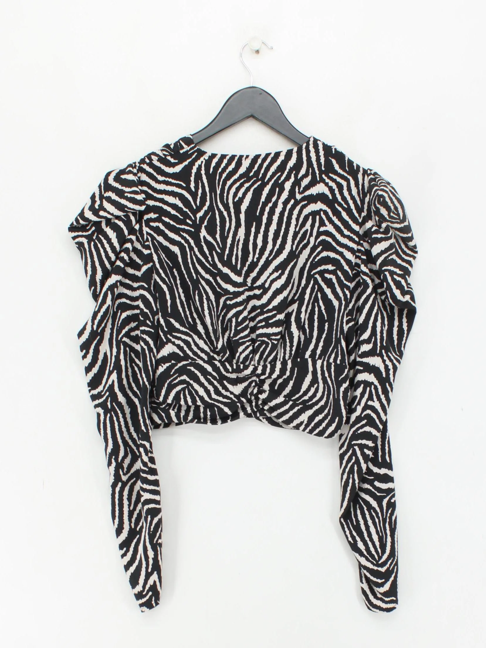 Topshop Women's Top UK 10 Multi 100% Polyester Cropped - Image 2