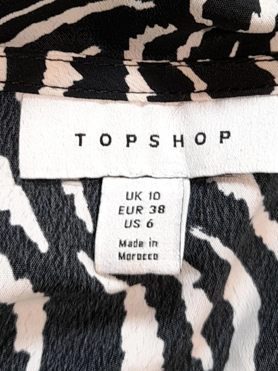 Topshop Women's Top UK 10 Multi 100% Polyester Cropped - Image 5