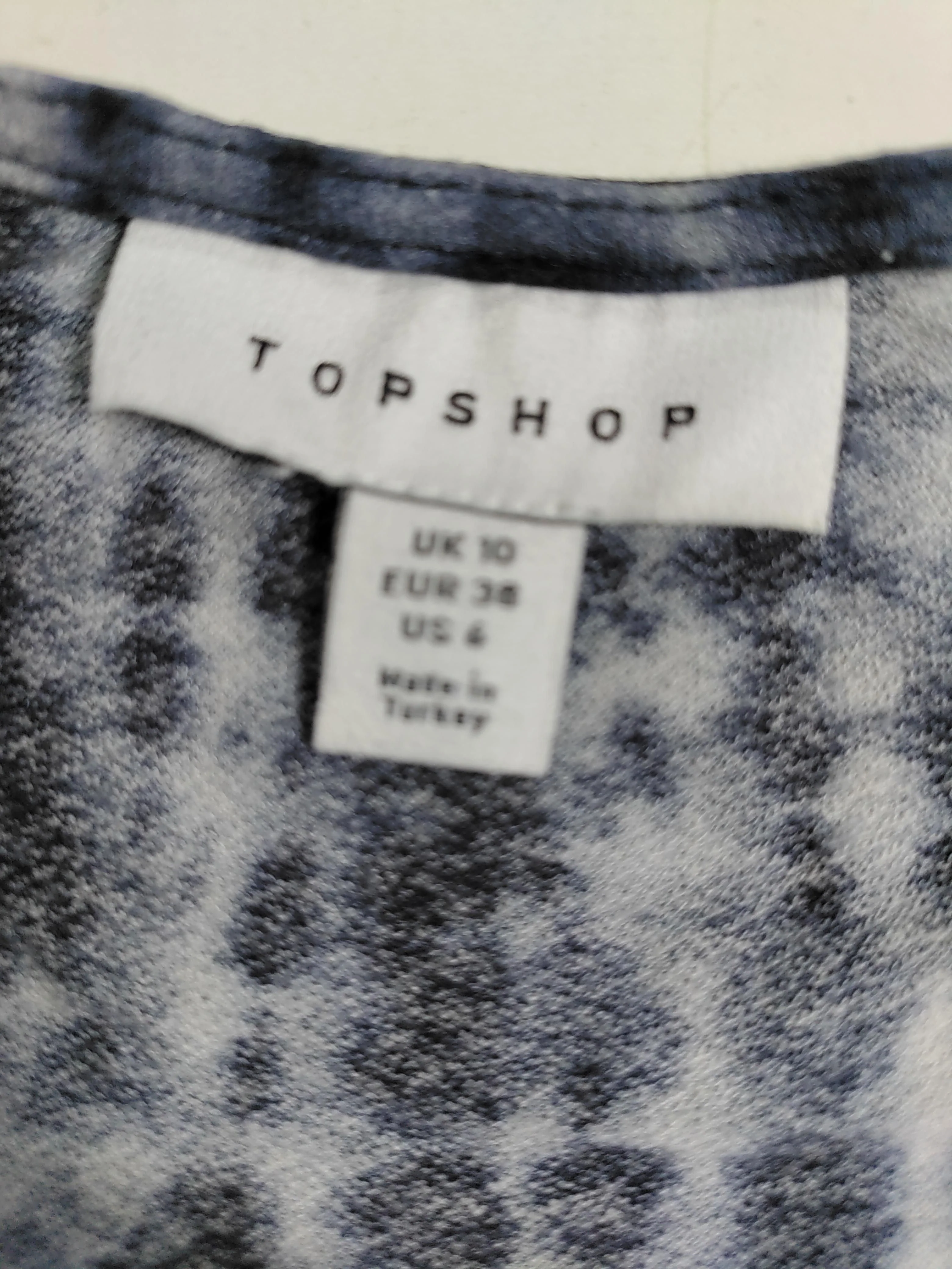 Topshop Women's Top UK 10 Multi Viscose with Elastane Cropped - Image 6