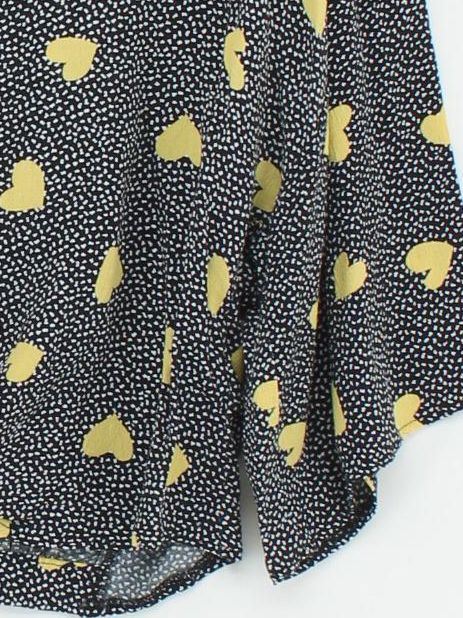 Topshop Women's Top UK 10 Multi Viscose with Polyester 3/4 Sleeve V-Neck Cropped - Image 4