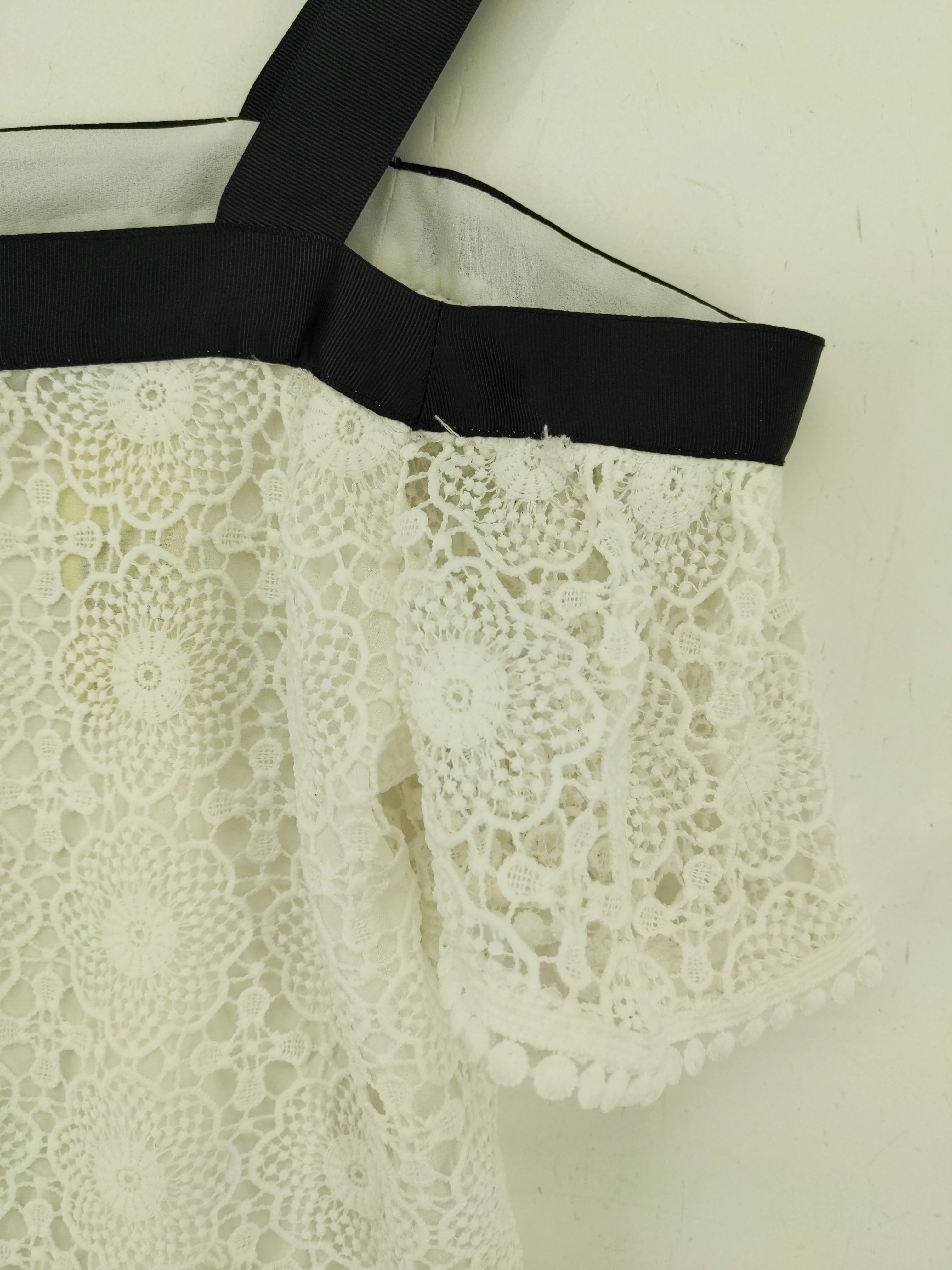 Topshop Women's Top UK 10 White 100% Polyester Basic - Image 4